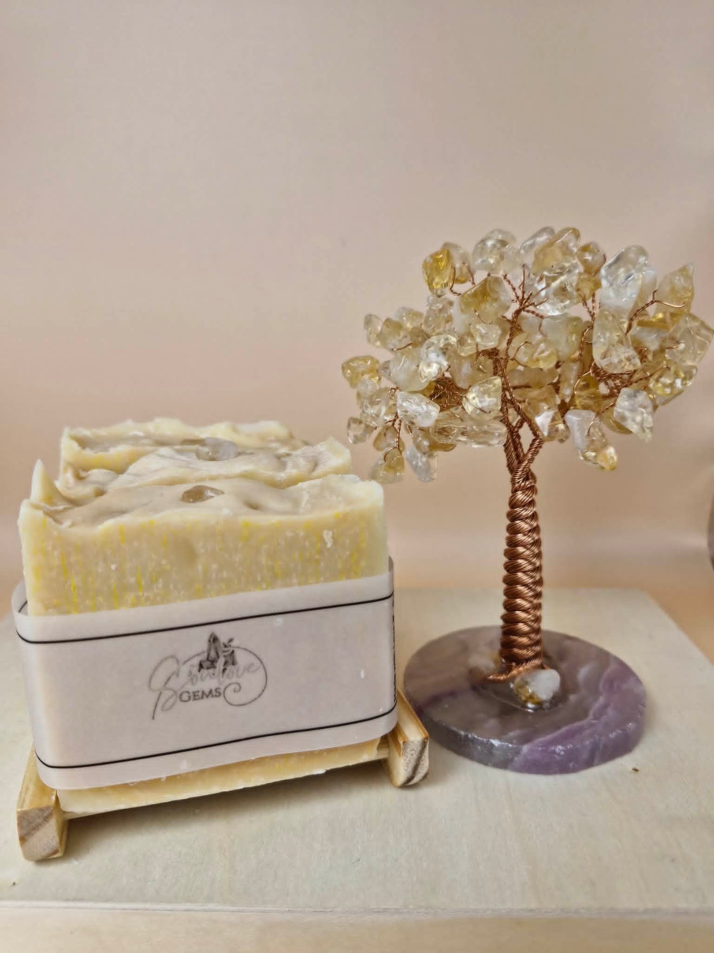 Soulove Gems limited release Tallow Soap - Citrine (March)