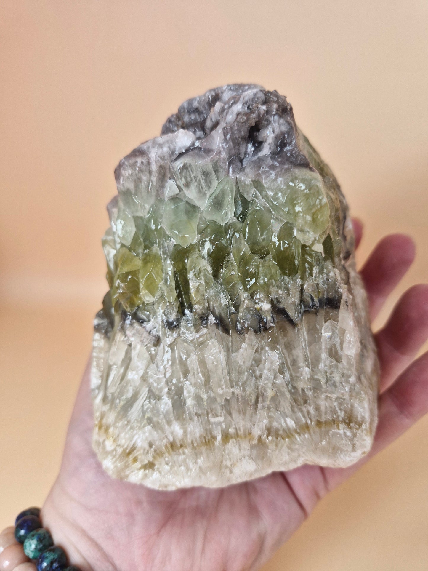 Green Calcite Rough Piece