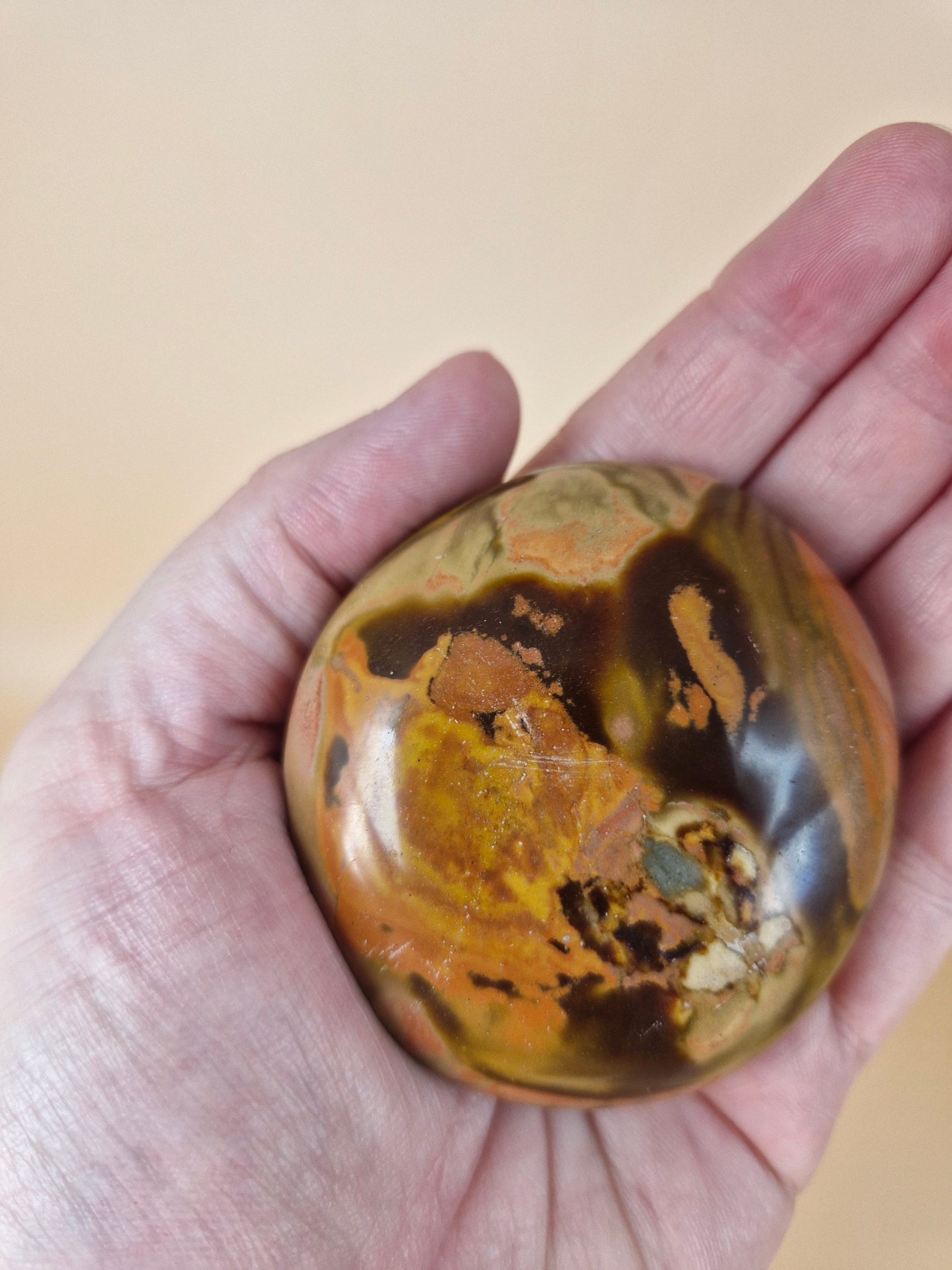 Polychrome Jasper Palm Stone (code B)