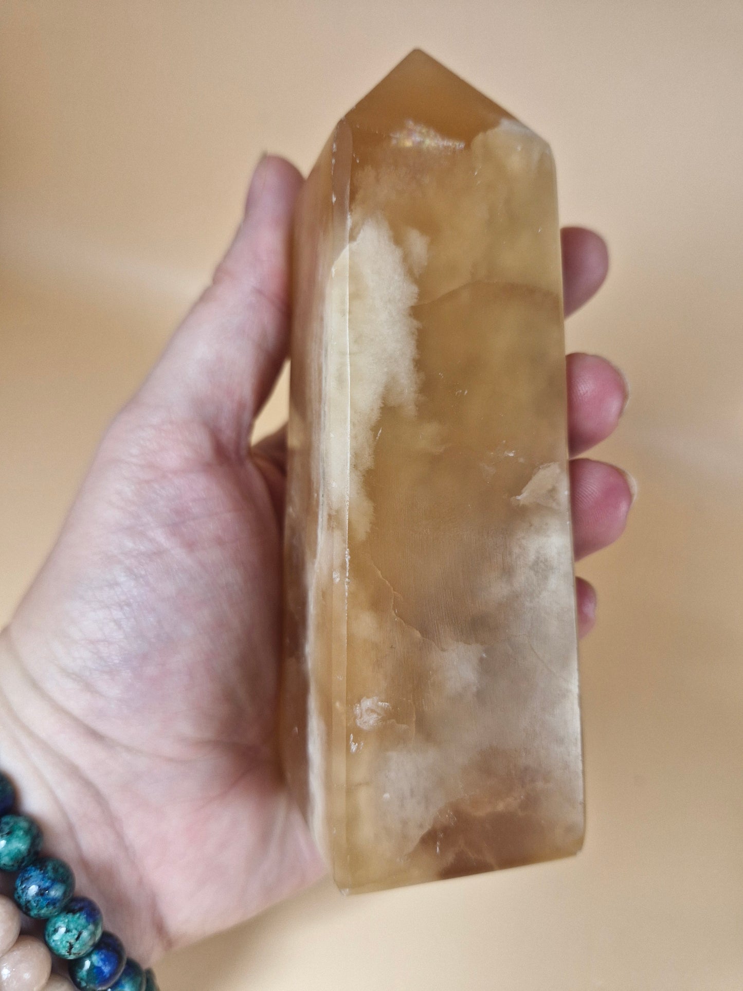 Honey Calcite Tower