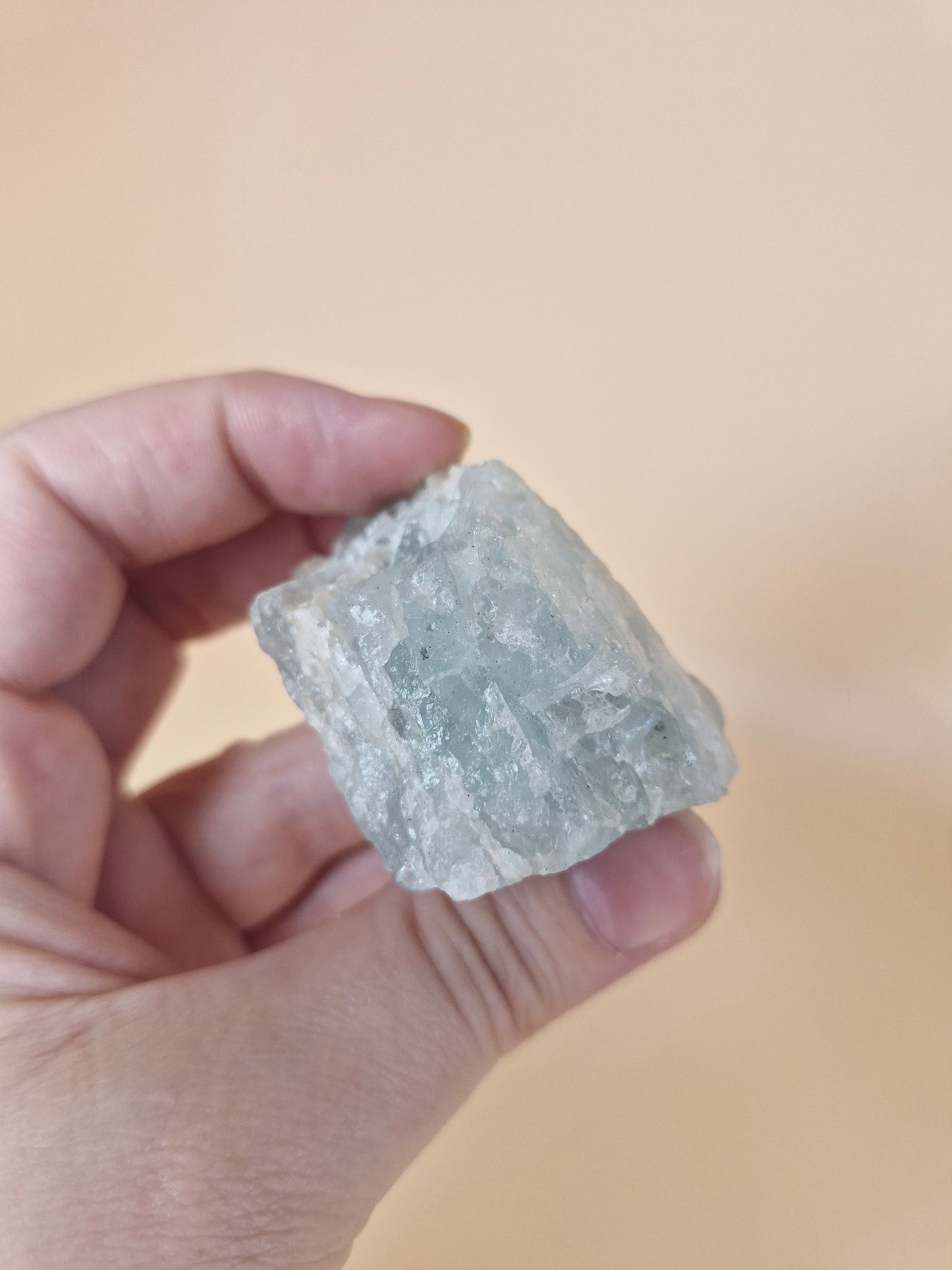 Blue Aquamarine Rough Piece (code 7)