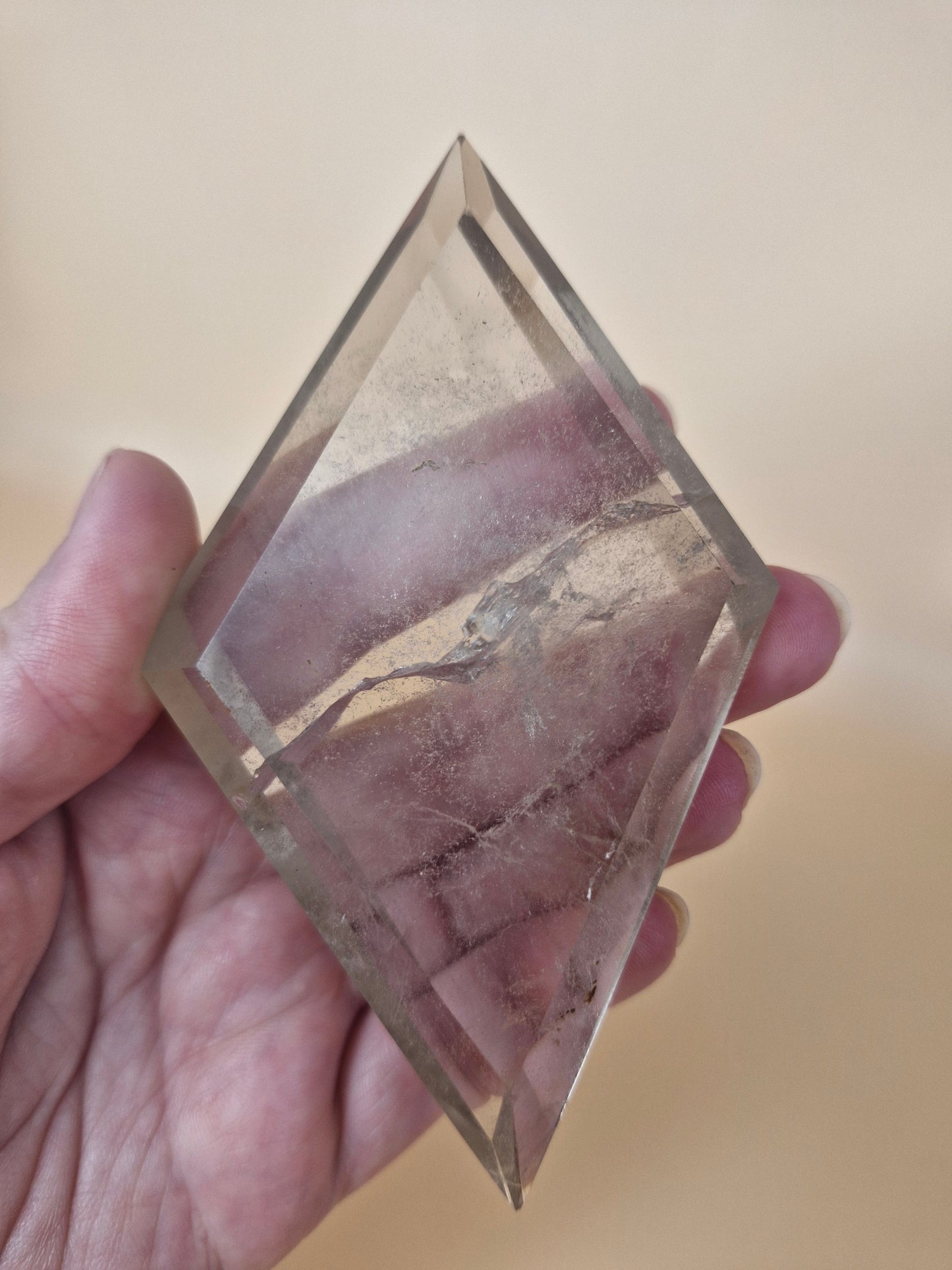 Smoky Quartz Diamond on Stand