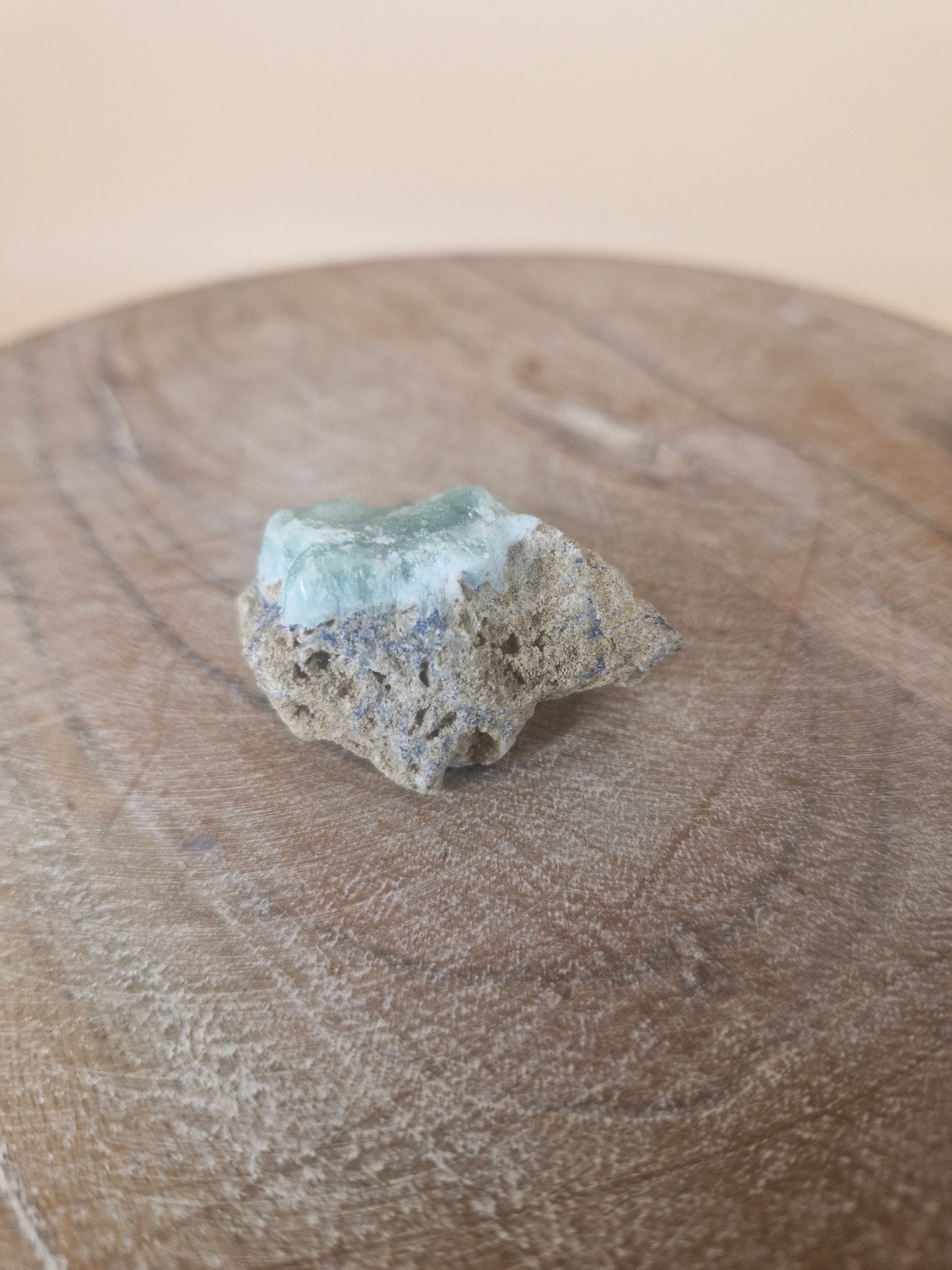 Blue Aragonite Raw Specimen on Matrix