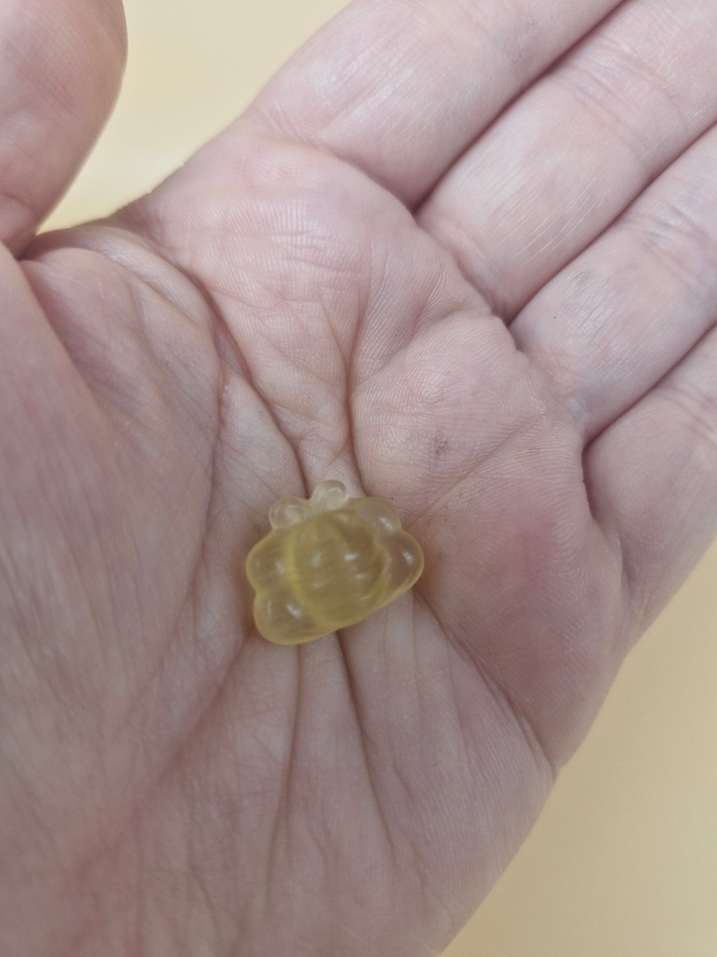 Mini Bee Yellow Fluorite Carving