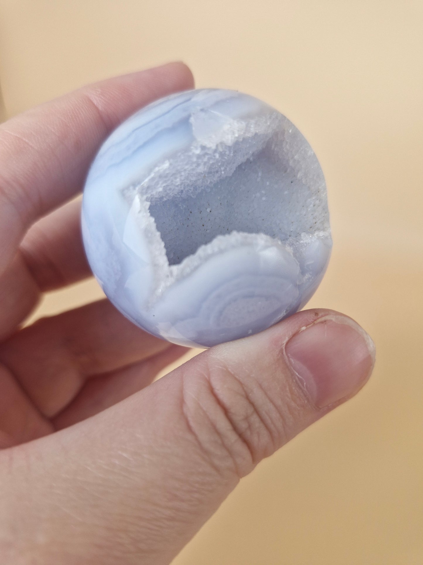 Druzy Lace Agate Sphere (code LA1)
