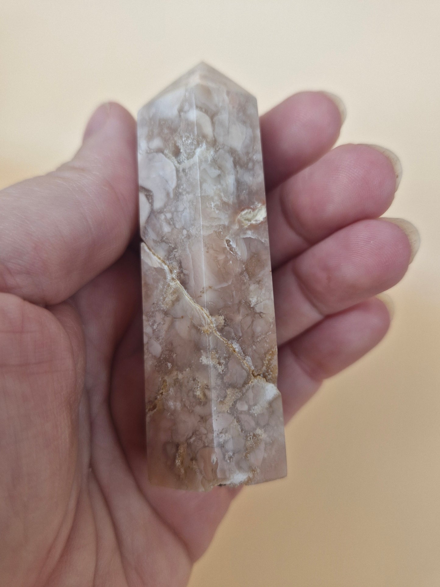 Banded Pink Agate Point