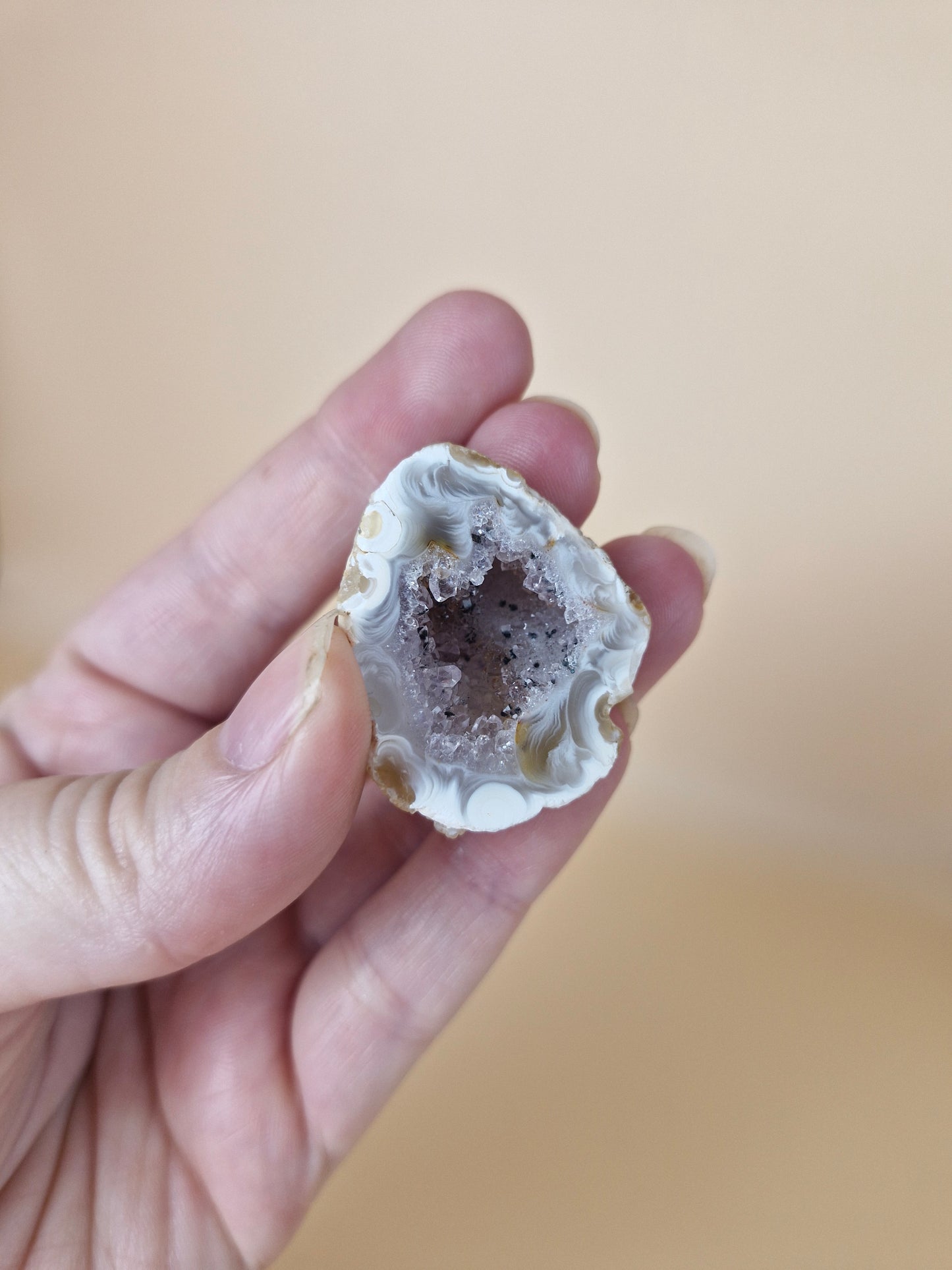 Druzy Agate Keyring