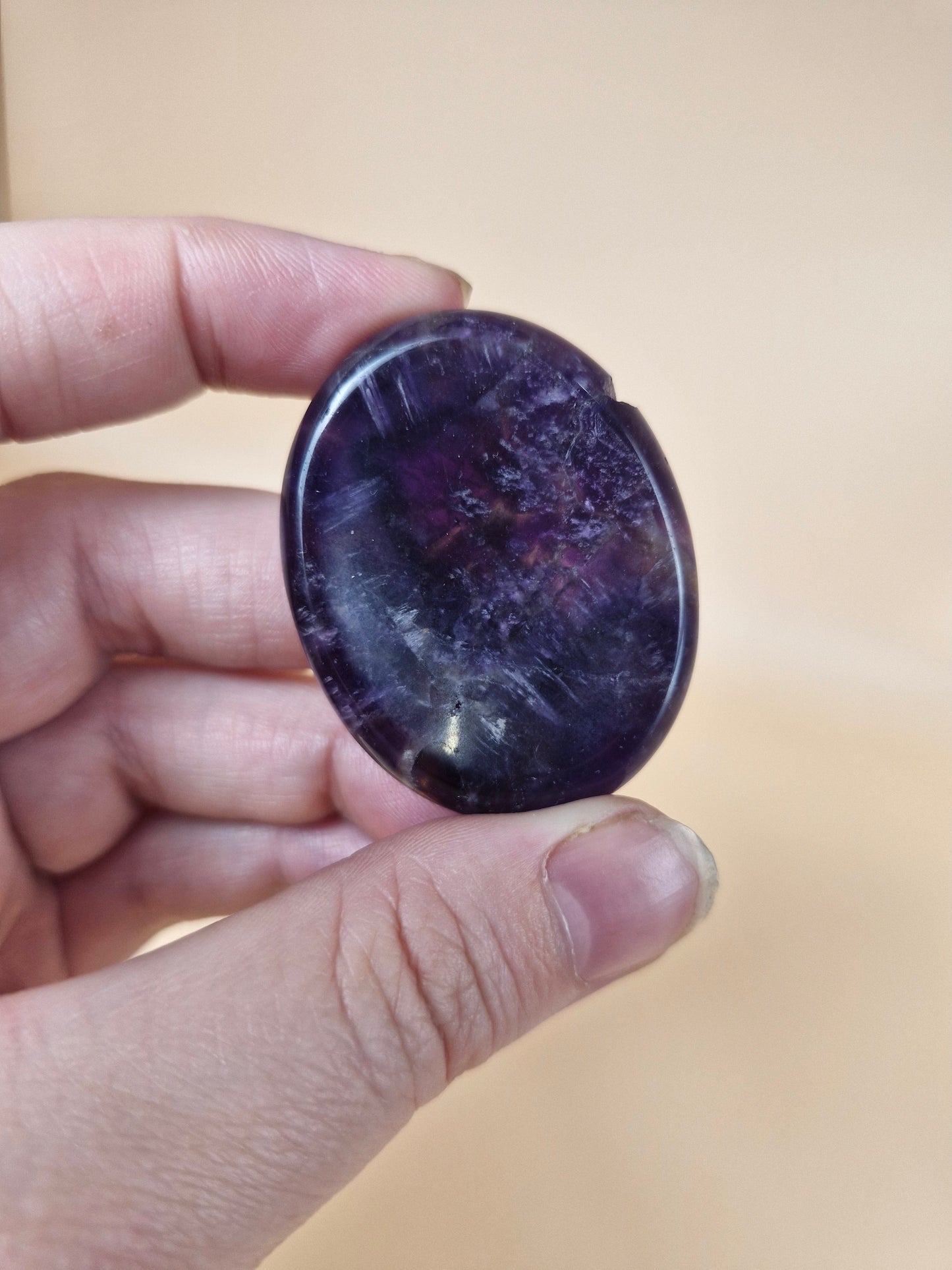 Amethyst Worry Stone
