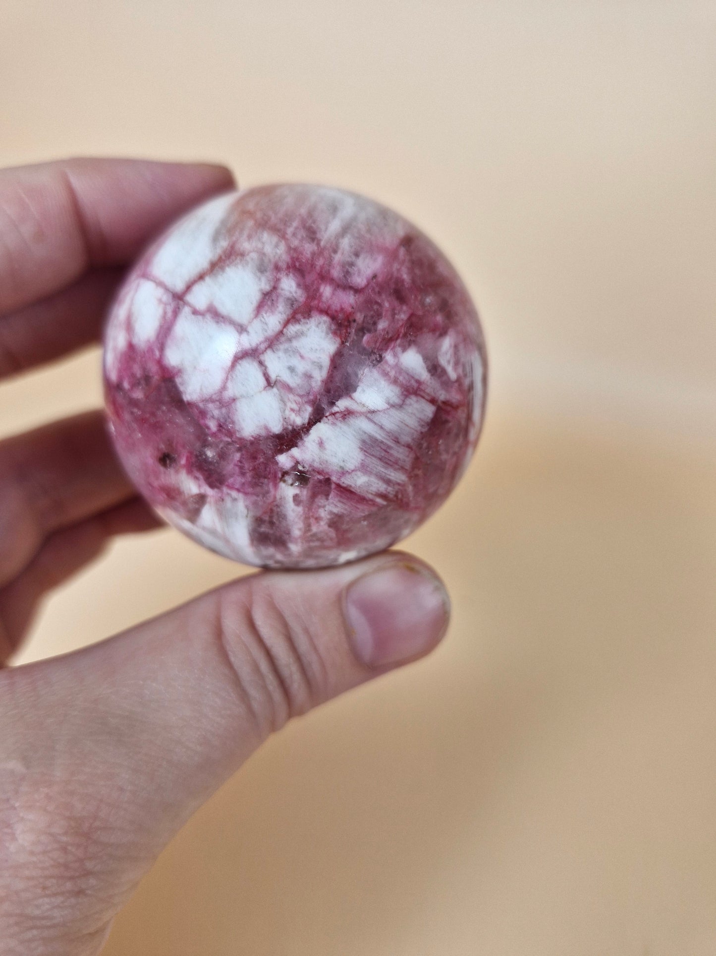 Plume Tourmaline with Lepidolite Sphere (code T2)