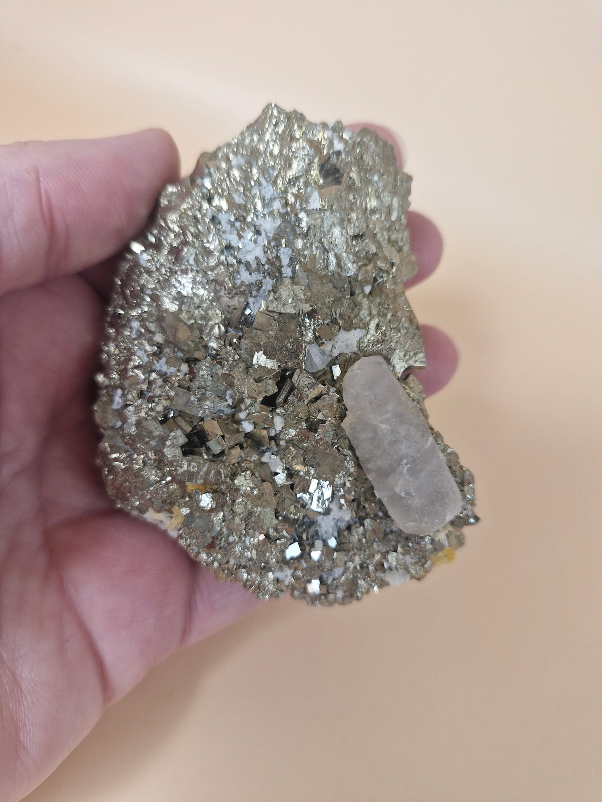 Pyrite with Quartz Cluster (code P7)