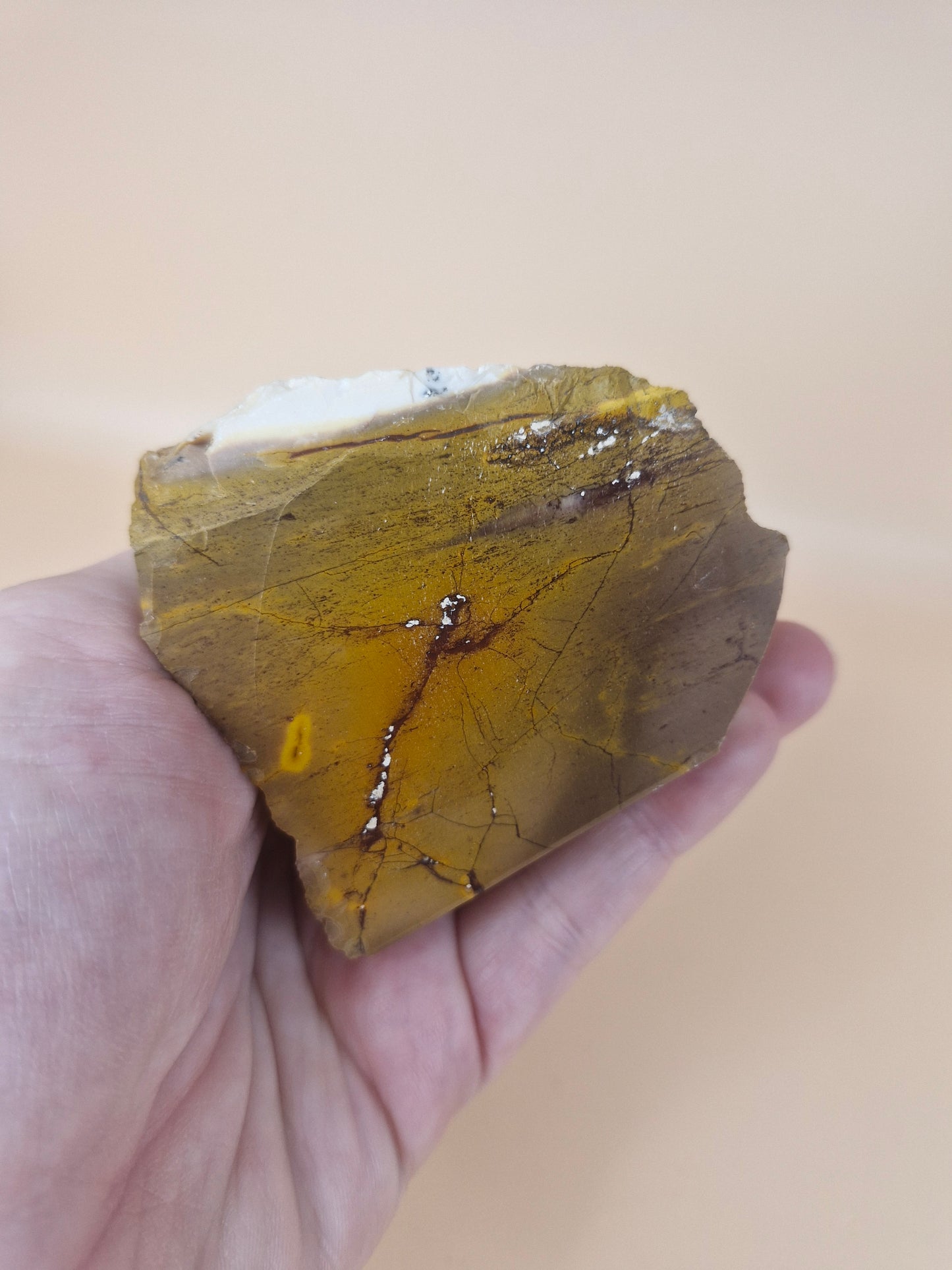 Polished & Raw Mustard Mookaite Freeform