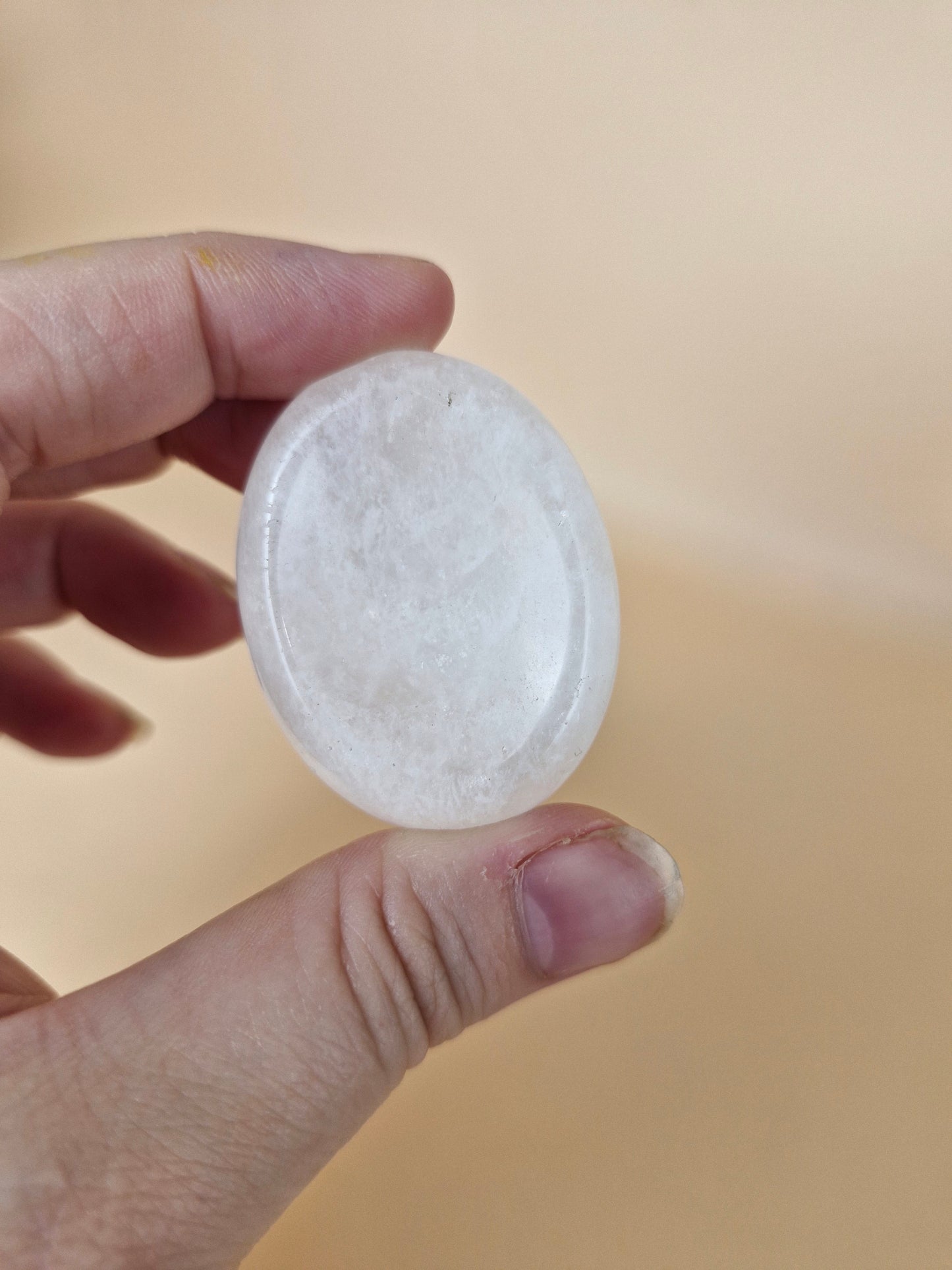 Clear Quartz Worry Stone