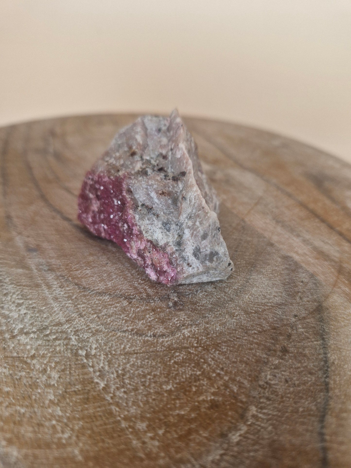 Raw Cobalt Calcite on Matrix