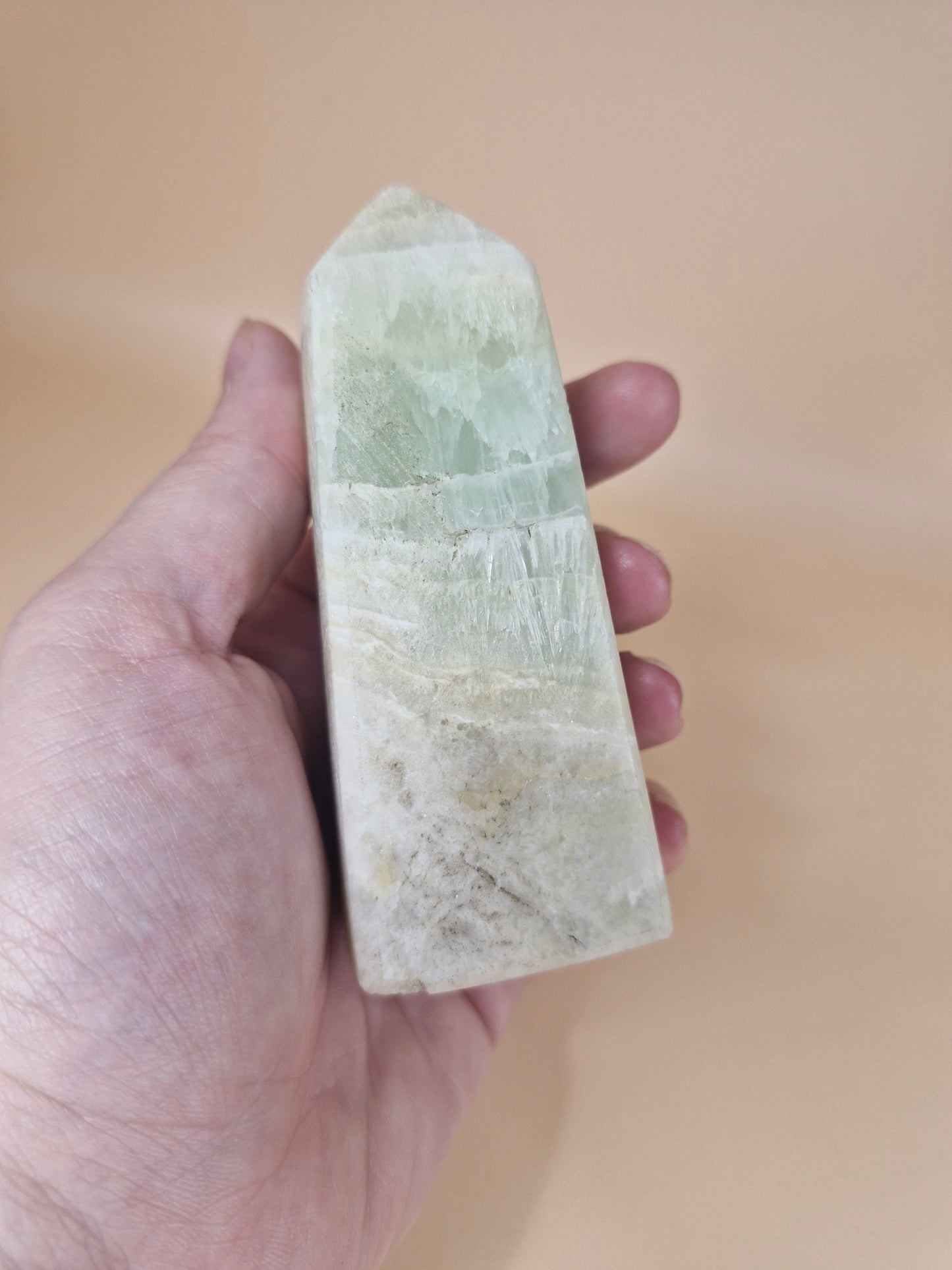 Pistachio Calcite Tower
