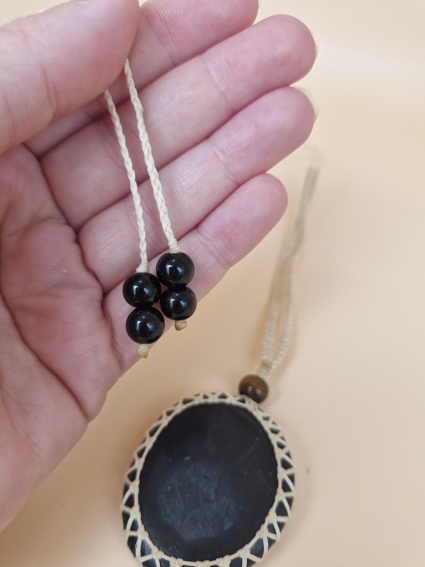 Macramé Shungite Necklace