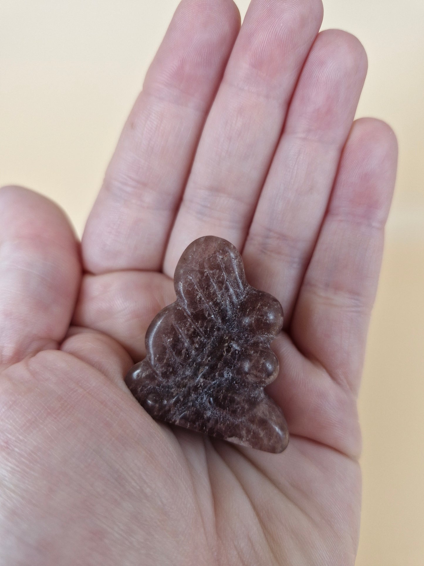 Mini Fairy Carving Strawberry Quartz