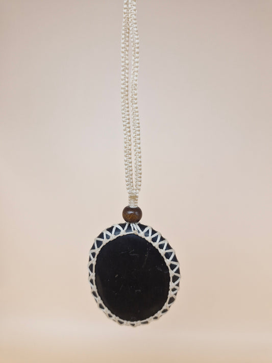 Macramé Shungite Necklace