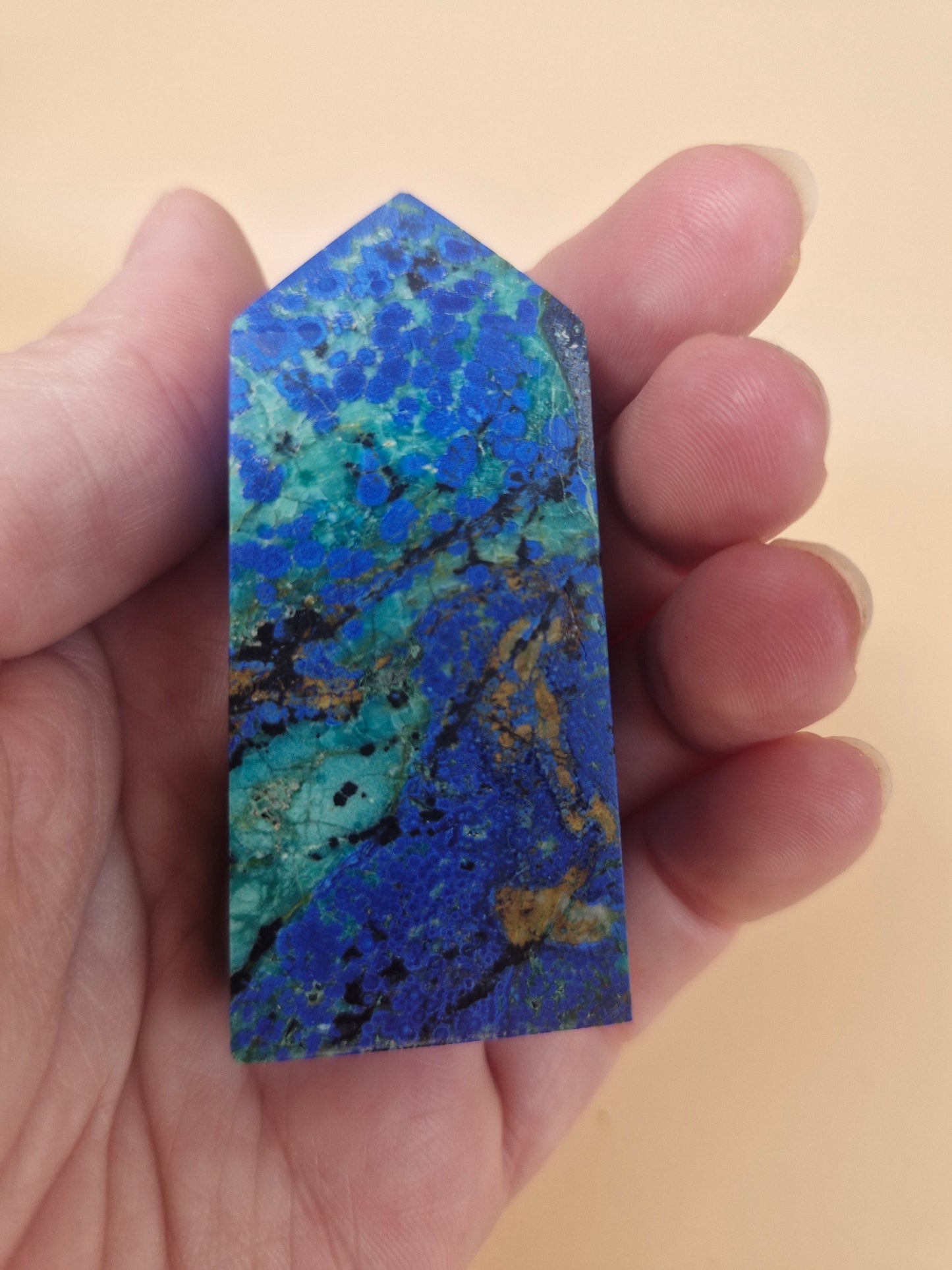 Azurite with Malachite Mini Tower (AZ1)