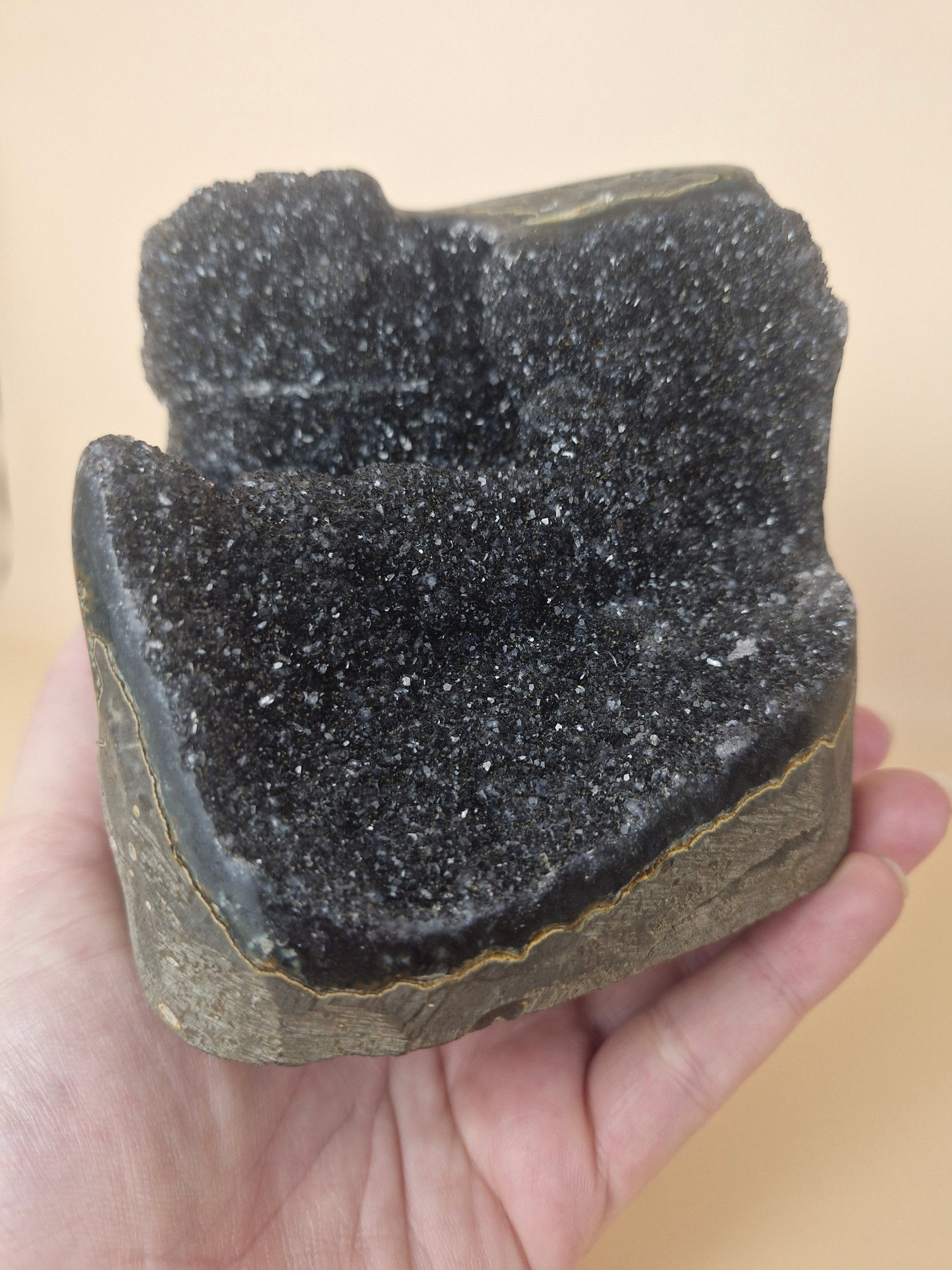 Black Amethyst Cut Base