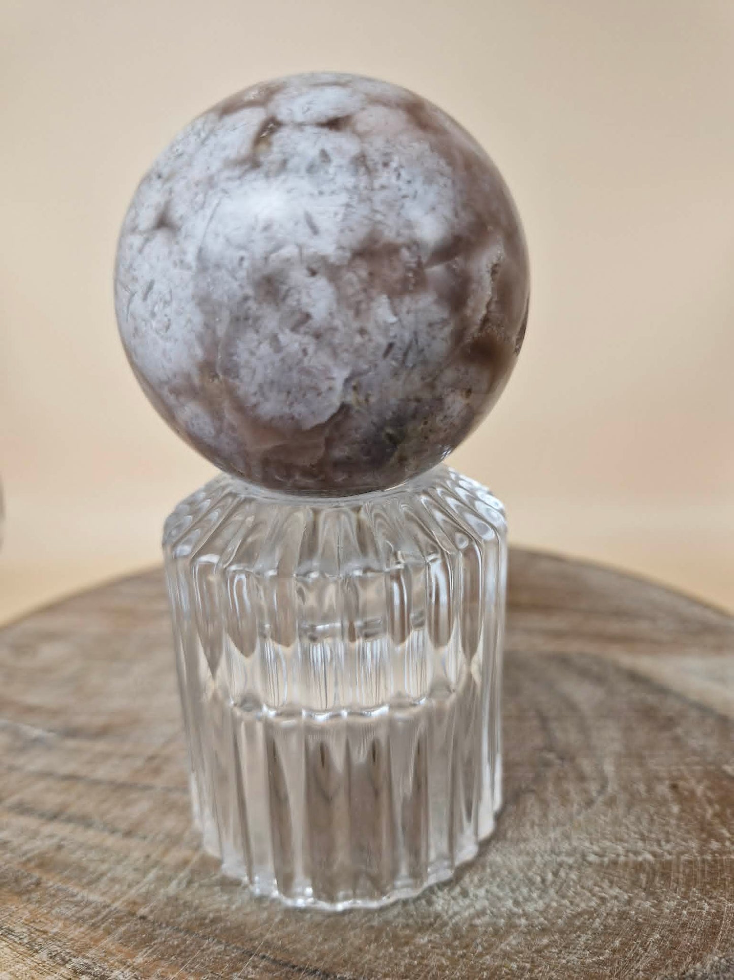 Pink Amethyst & Flower Agate Sphere