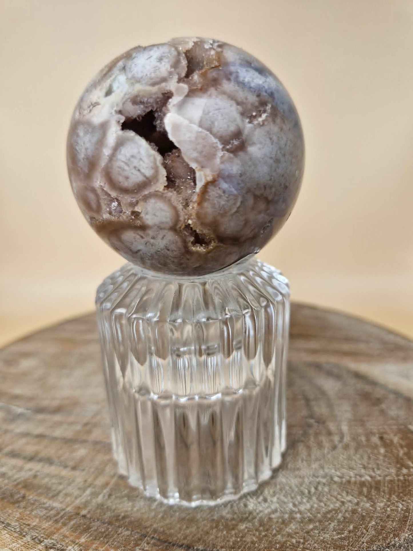 Pink Amethyst & Flower Agate Sphere