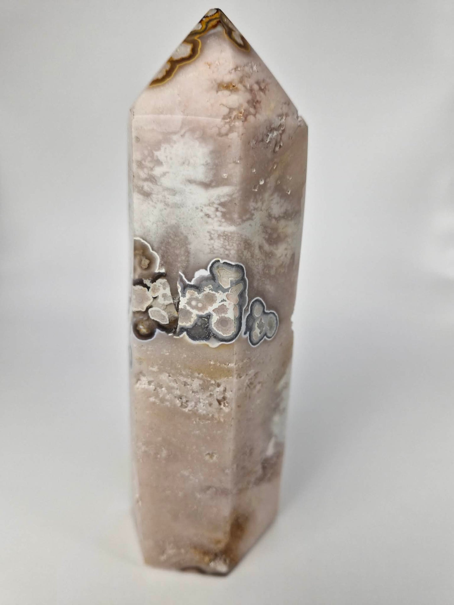 Flower Agate Tower - medium