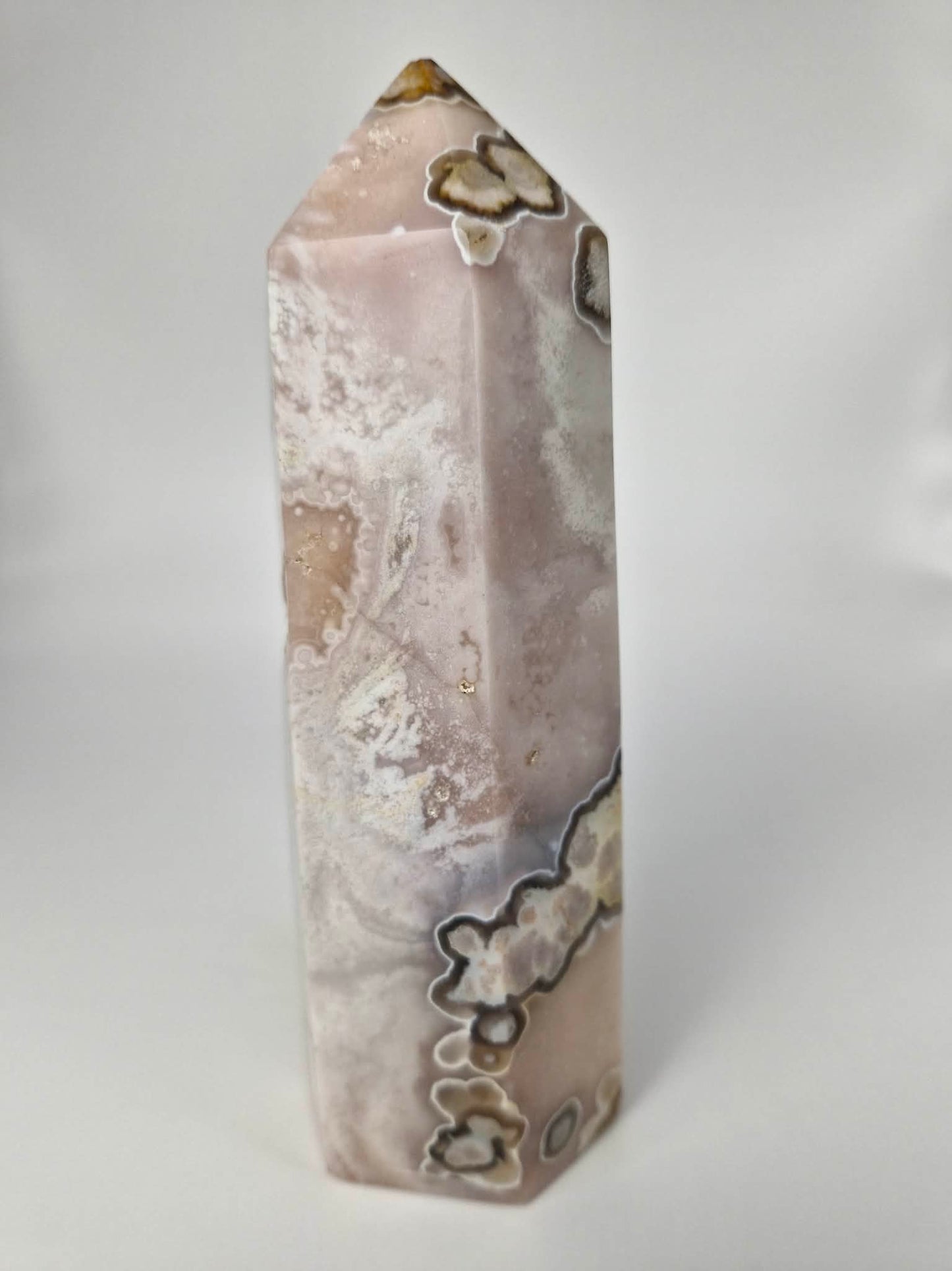 Flower Agate Tower - medium