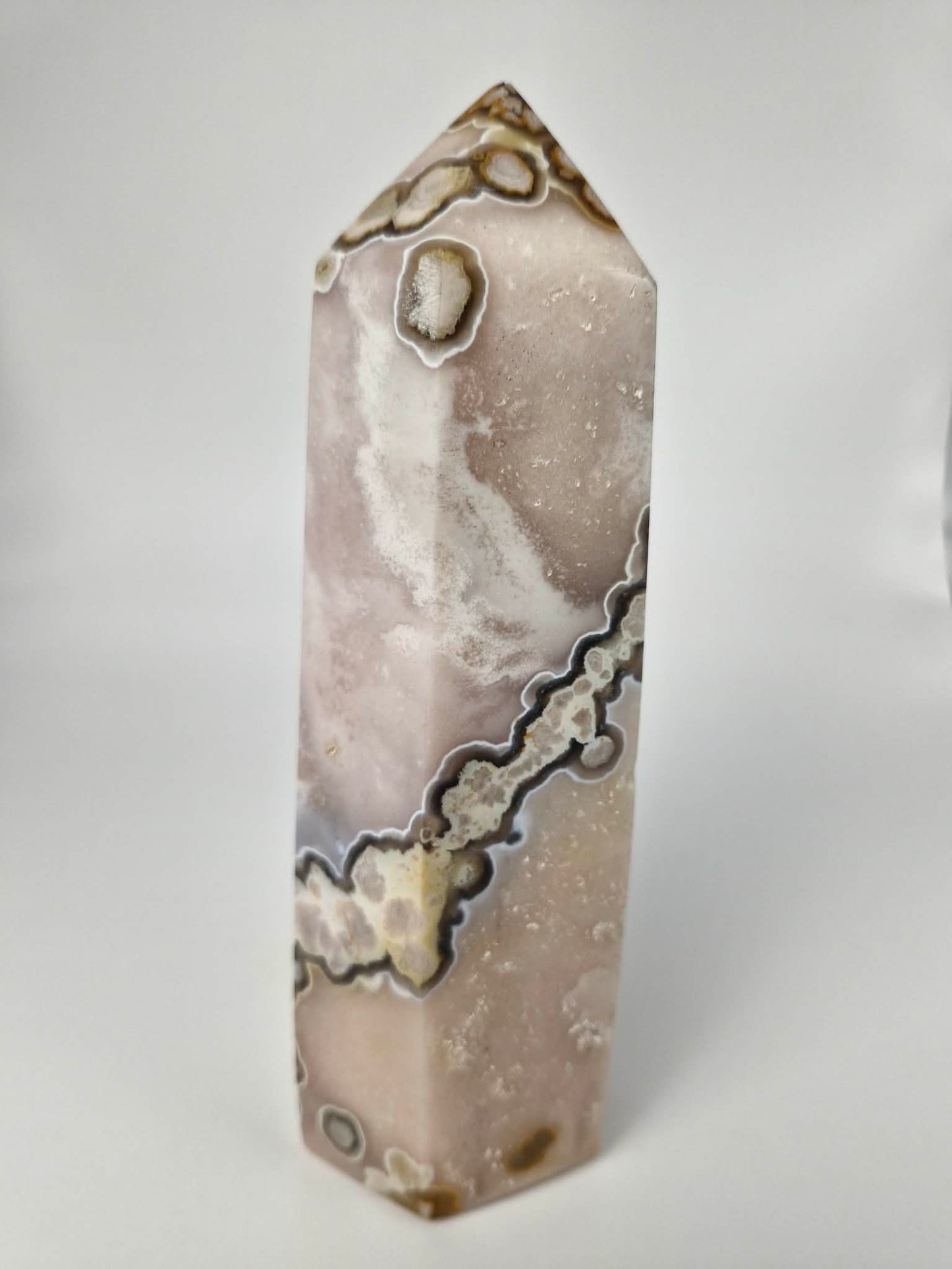 Flower Agate Tower - medium