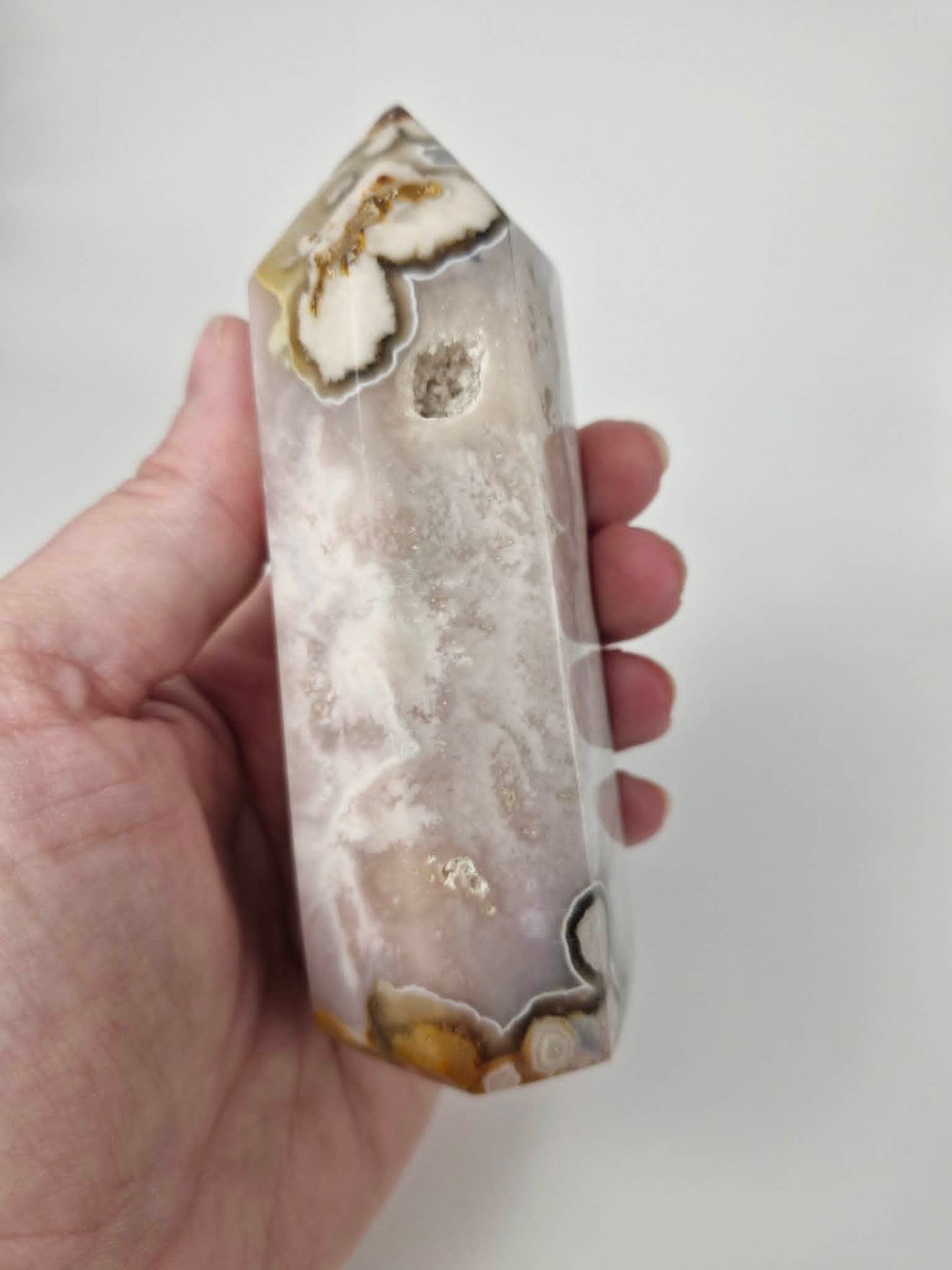 Flower Agate Tower - small
