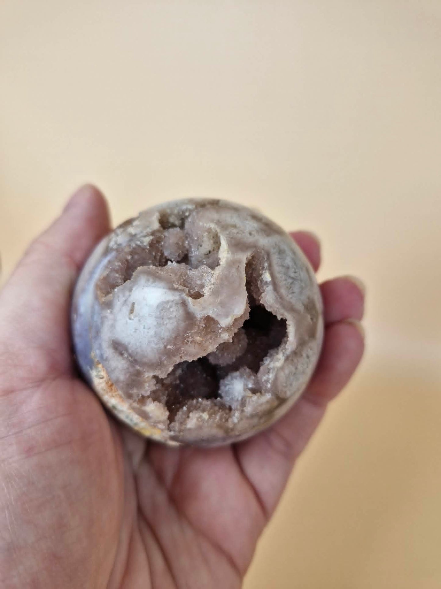 Pink Amethyst & Flower Agate Sphere
