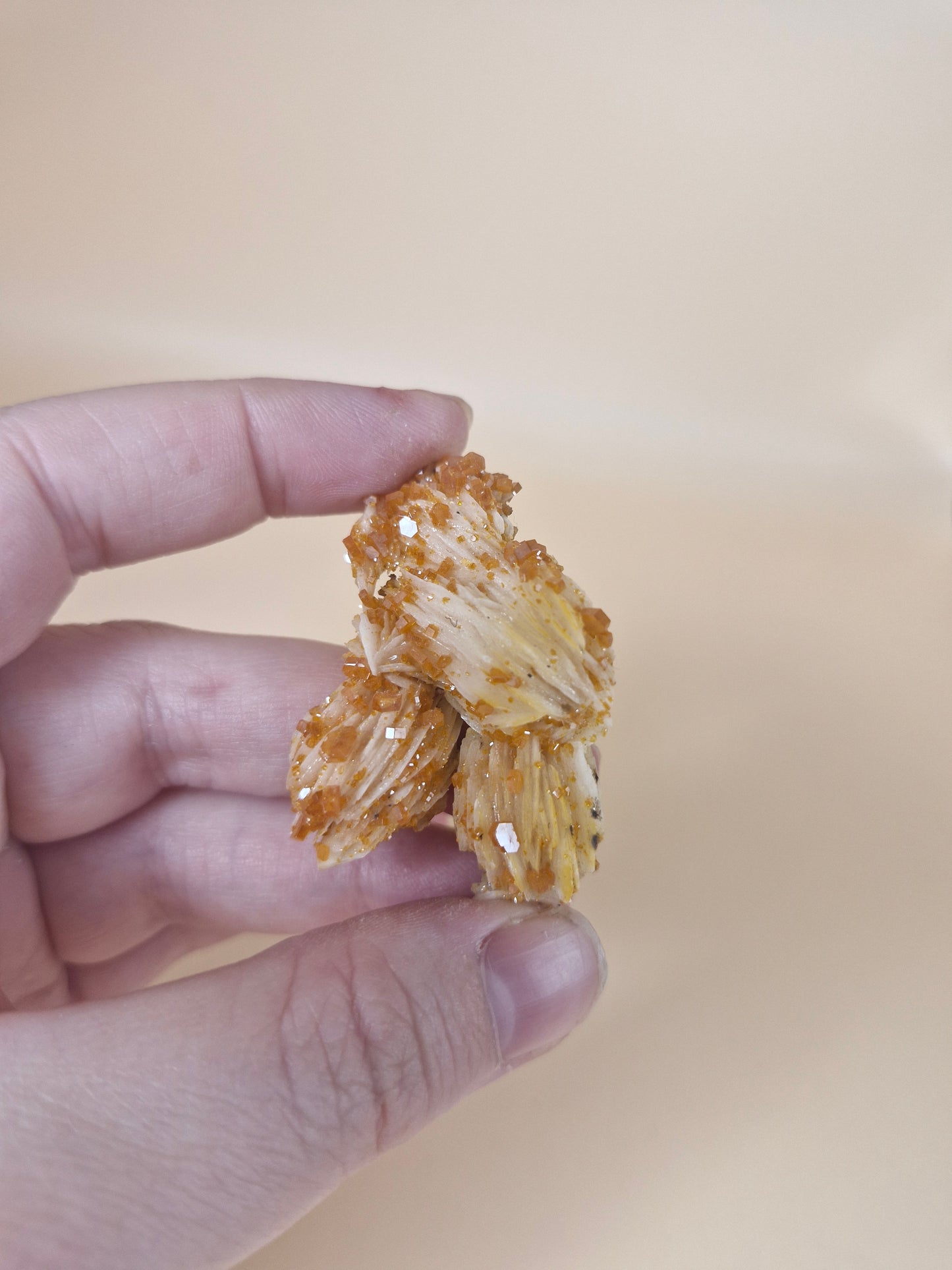Vivianite on Barite Specimen