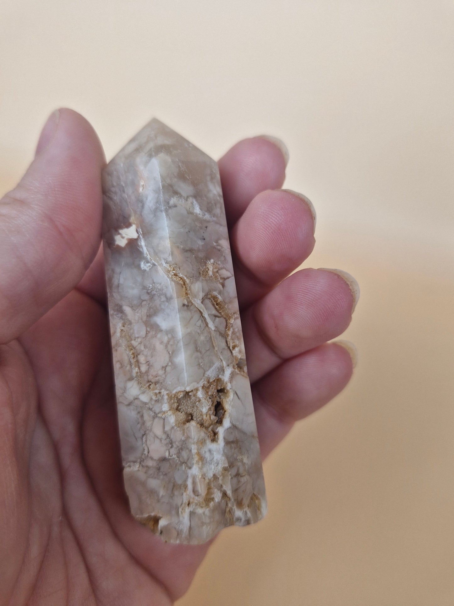 Banded Pink Agate Point