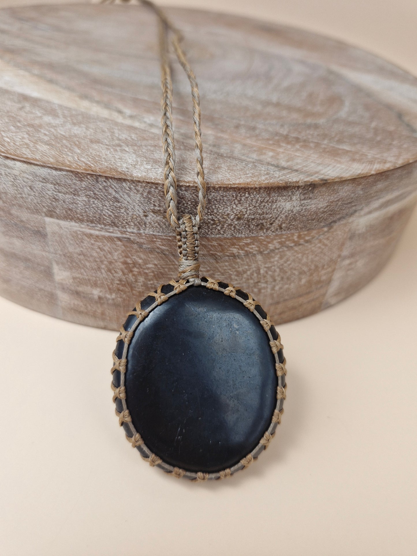 Macramé Shungite Necklace