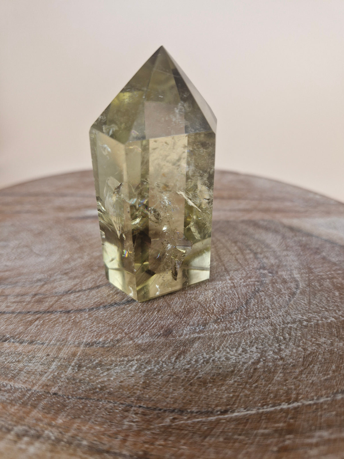 Natural Citrine with Blue Ghost Tower (code C2)