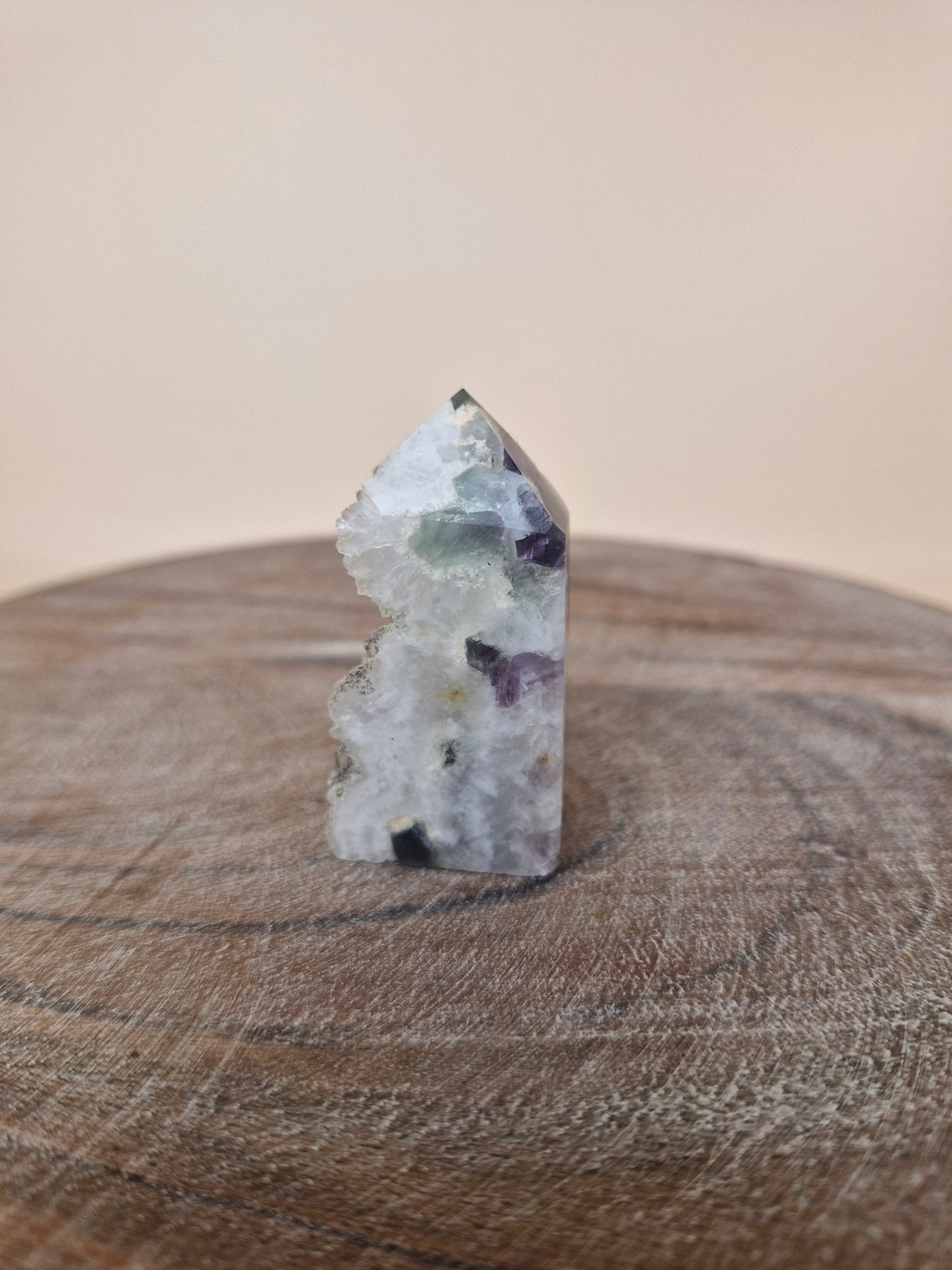 Fluorite with Quartz Mini Tower