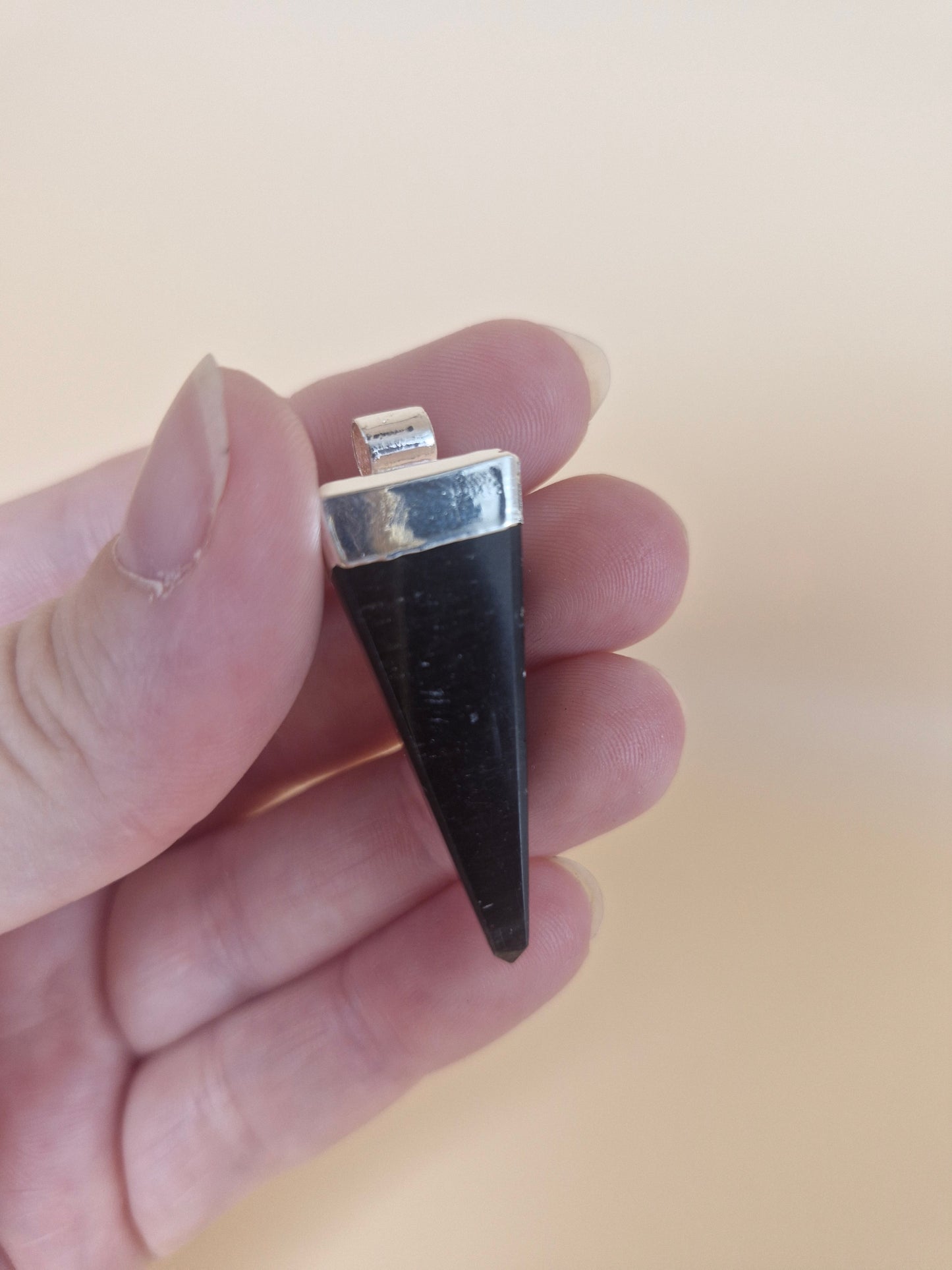 Obsidian Point Pendant