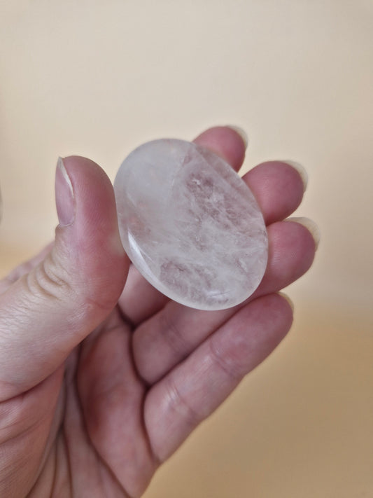 Clear Quartz Worry Stone (Intuitively Chosen)