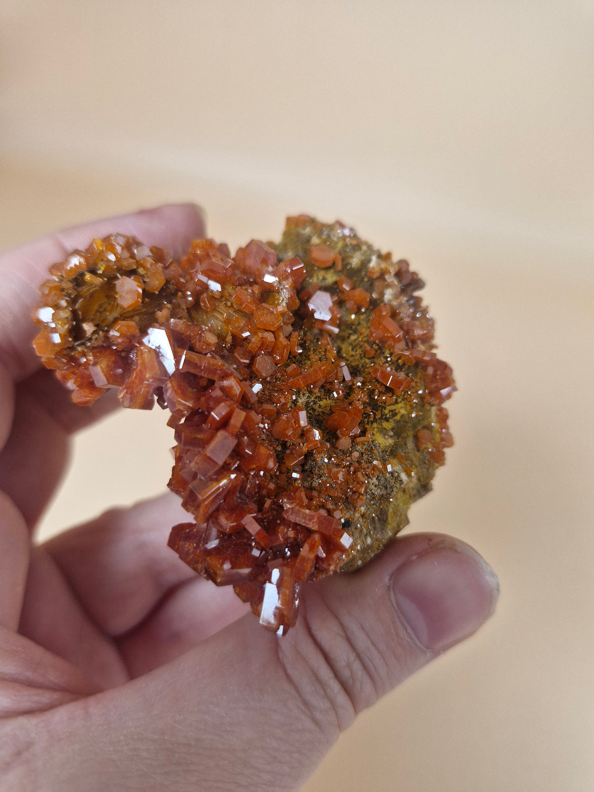 High Grade Vivianite on Barite Specimen