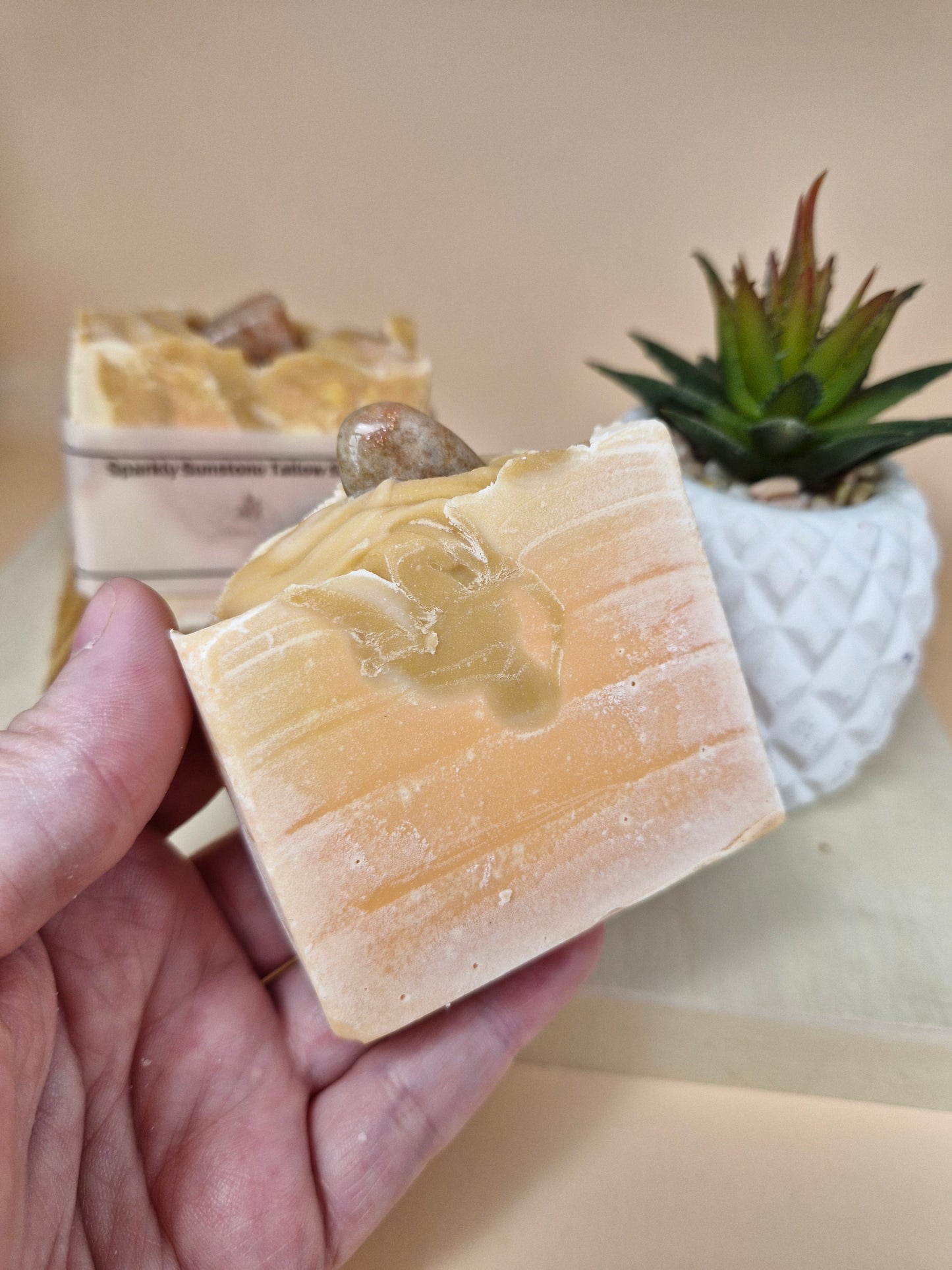 Soulove Gems limite release Tallow Soap - Sunstone (August)