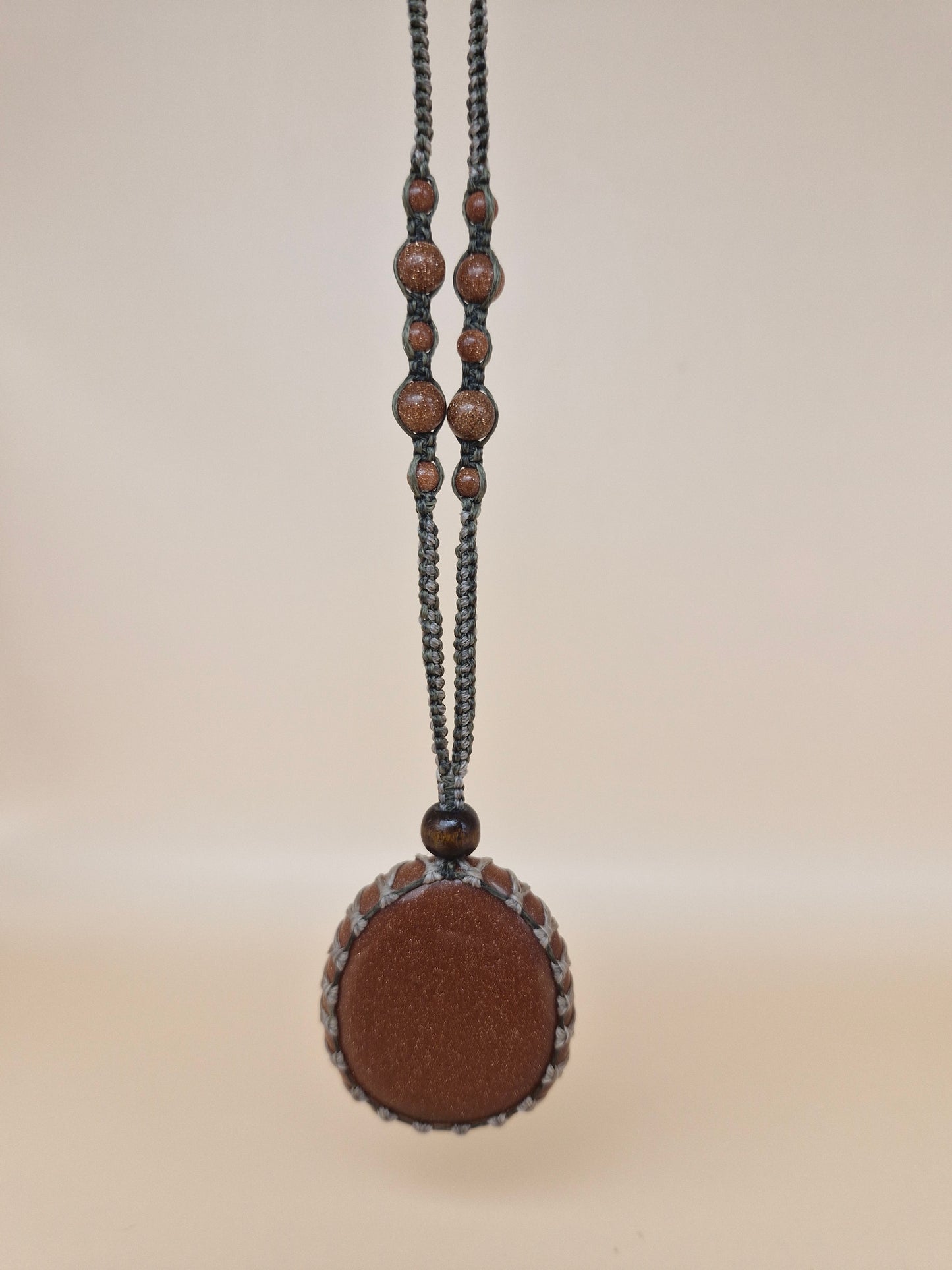 Macramé Goldstone Necklace