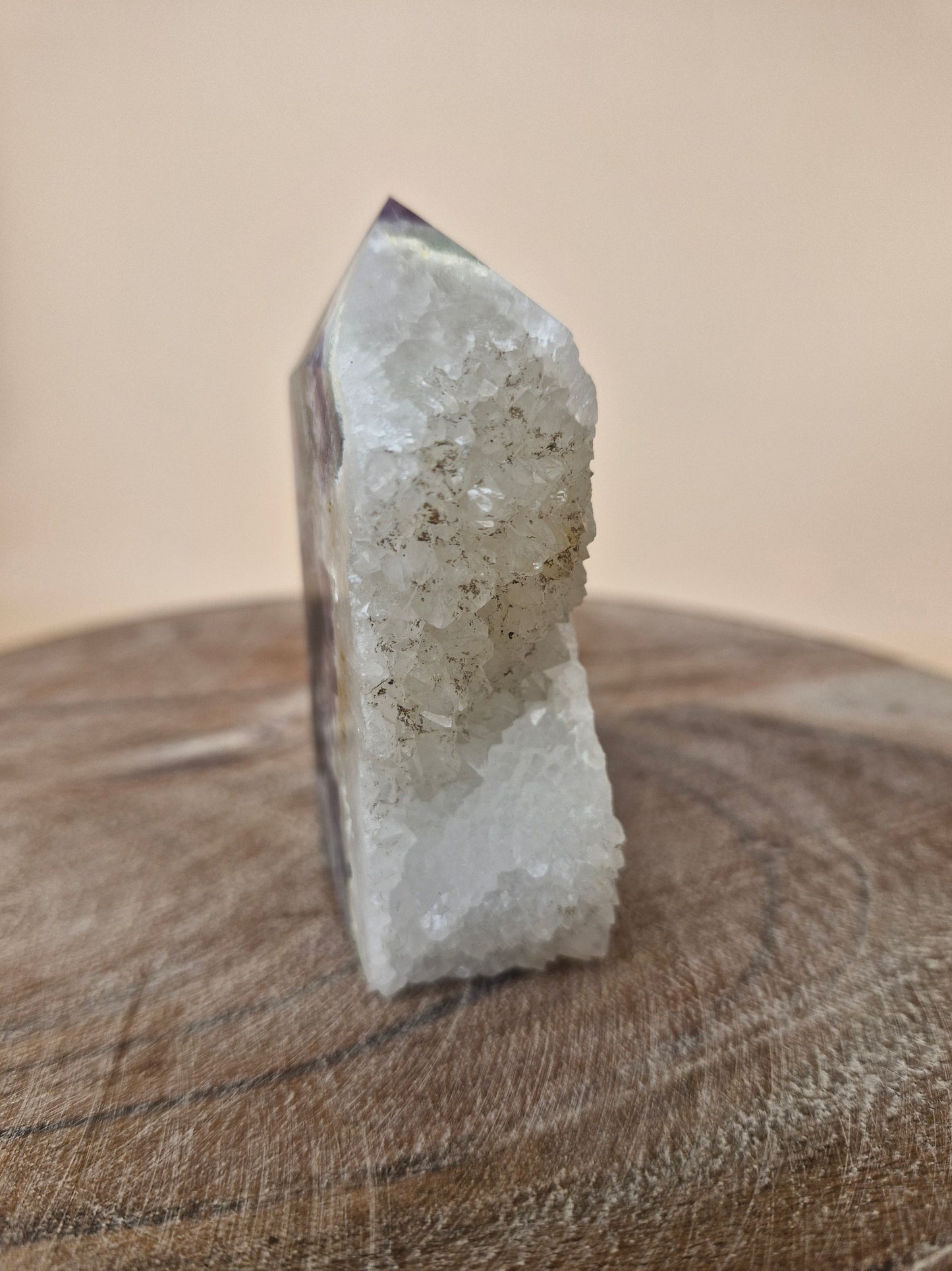 Fluorite with Quartz Tower