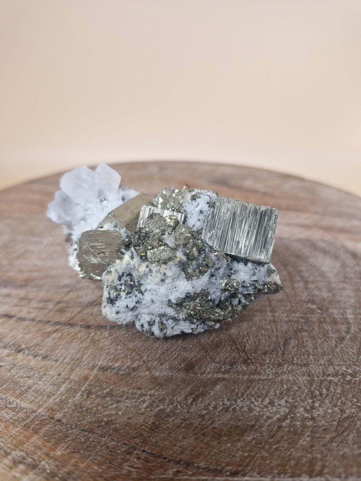 Pyrite with Quartz Cluster (code P1)