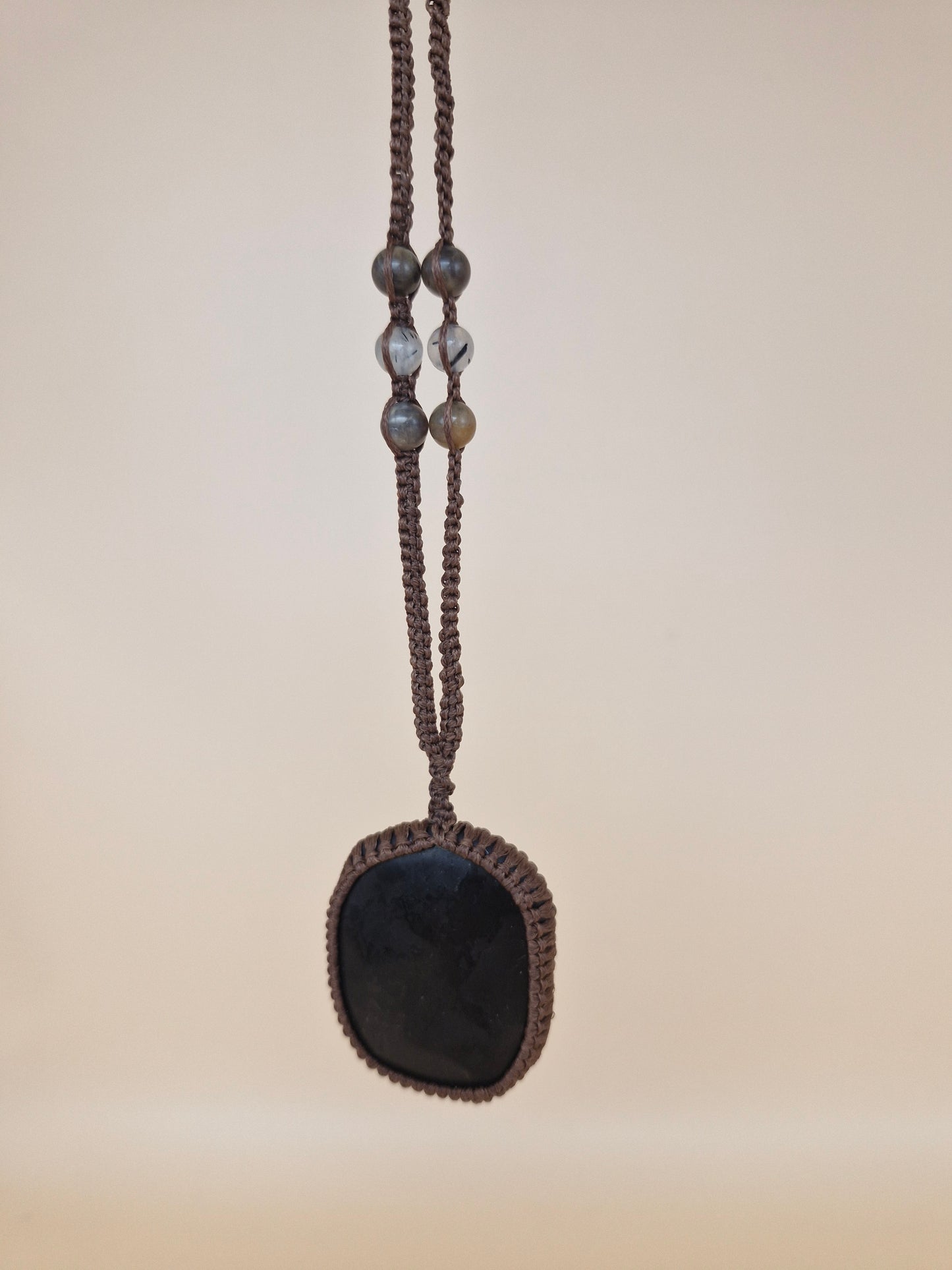 Macramé Shungite Necklace