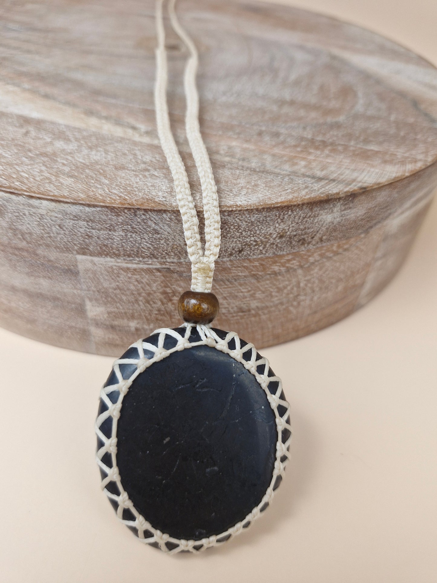 Macramé Shungite Necklace