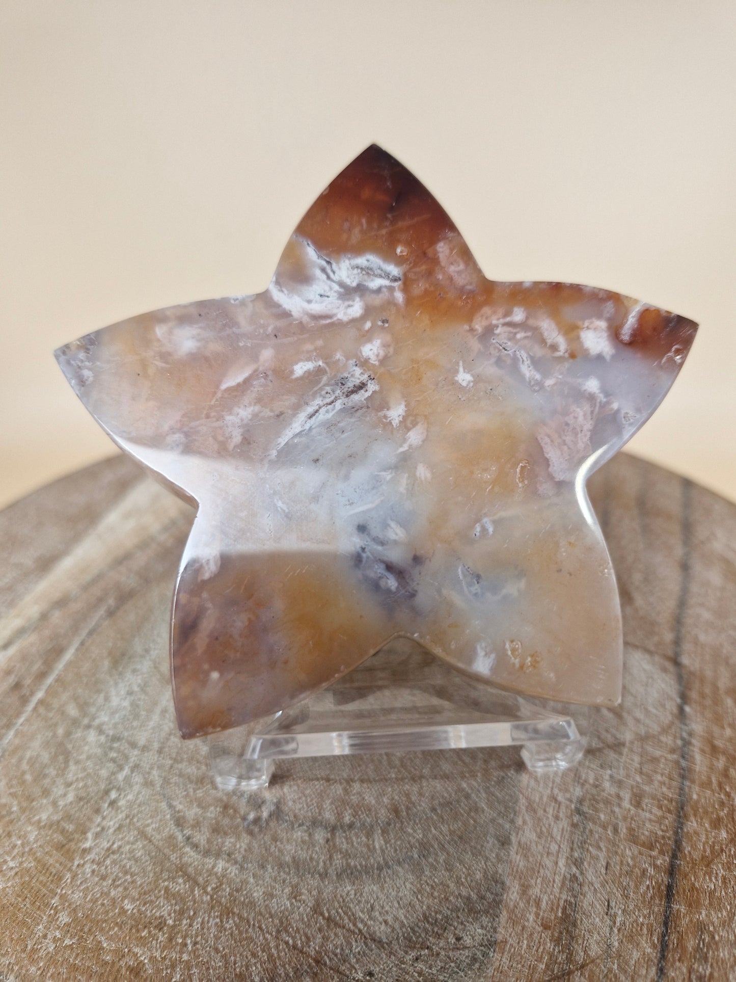 Carnelian Agate Flower Carving (code FA)