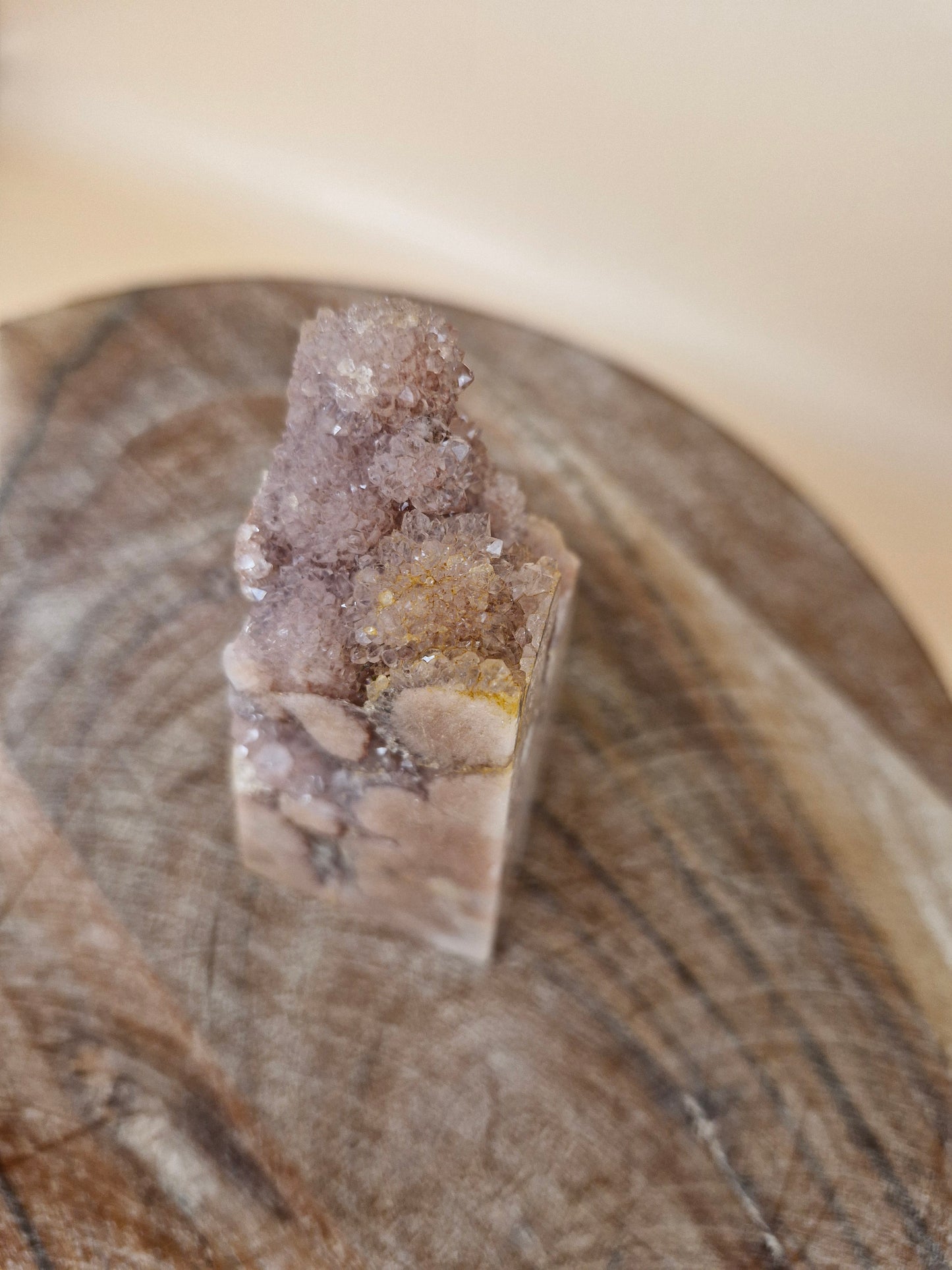 Druzy-Filled Pink Amethyst Tower (code 2P)