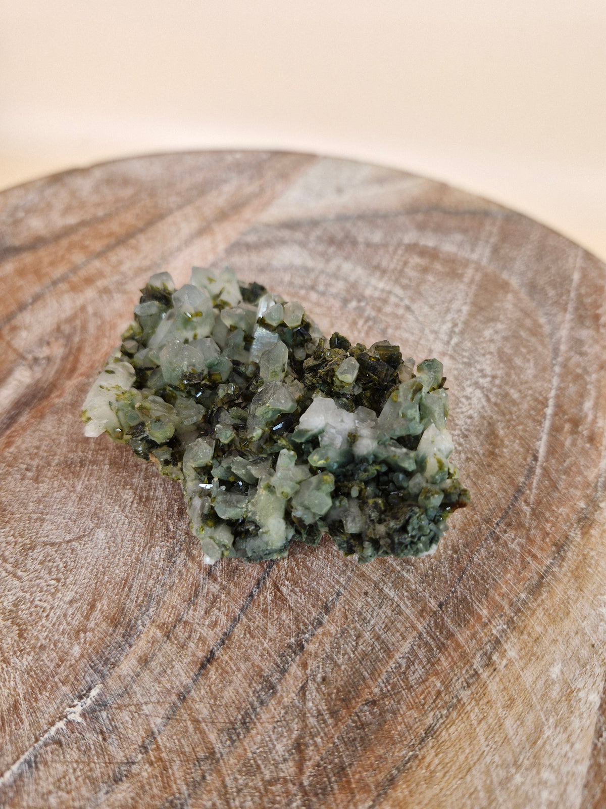 Epidote on Quartz Matrix (code E15)