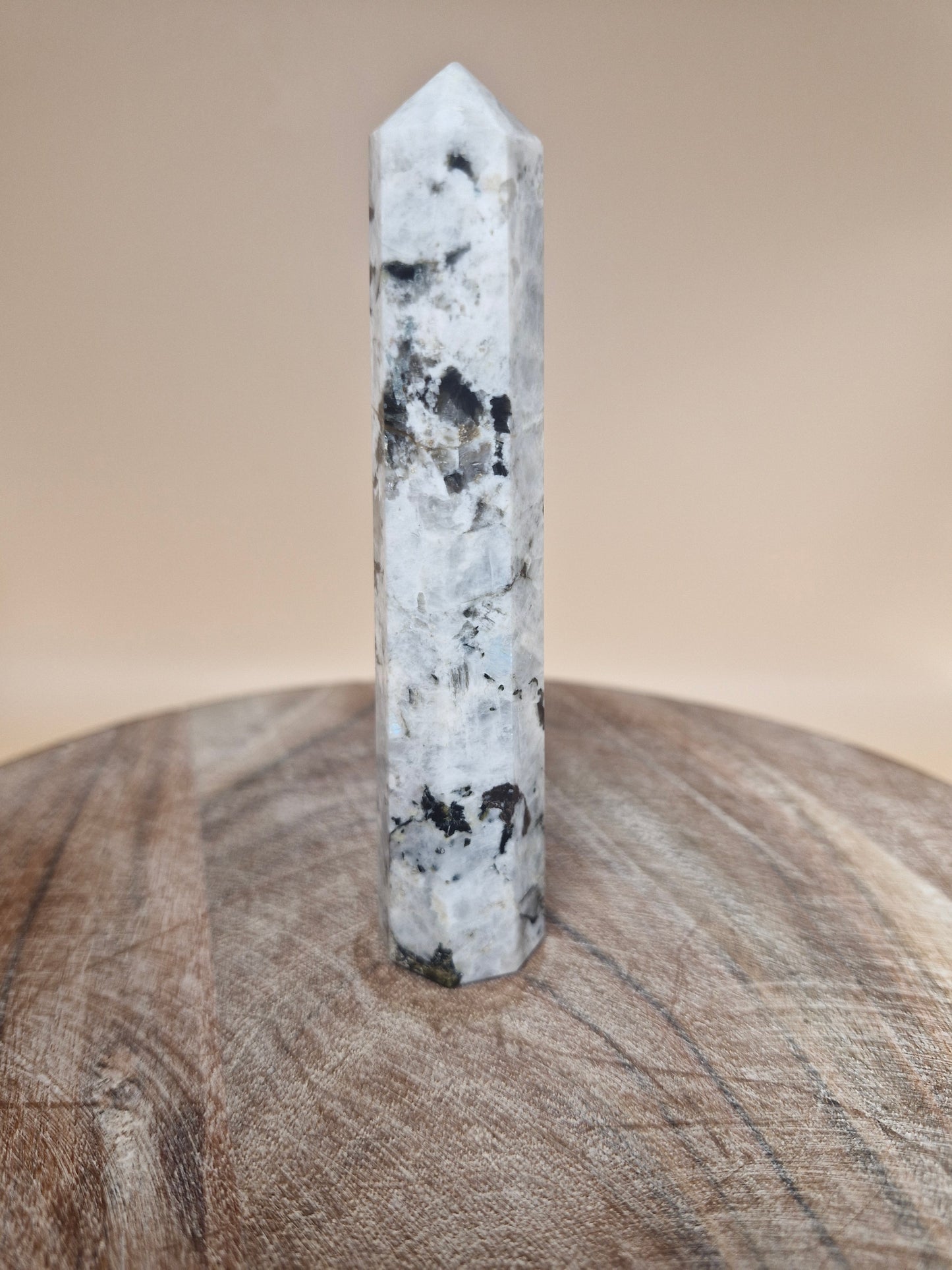 Rainbow Moonstone Point