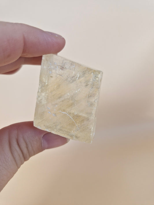 Honey Calcite Rhombus (code B)