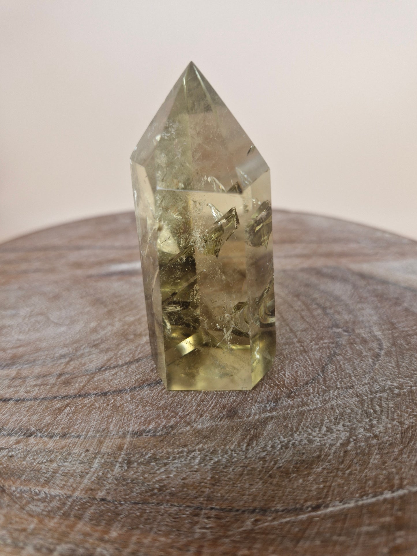 Natural Citrine with Blue Ghost Tower (code C2)